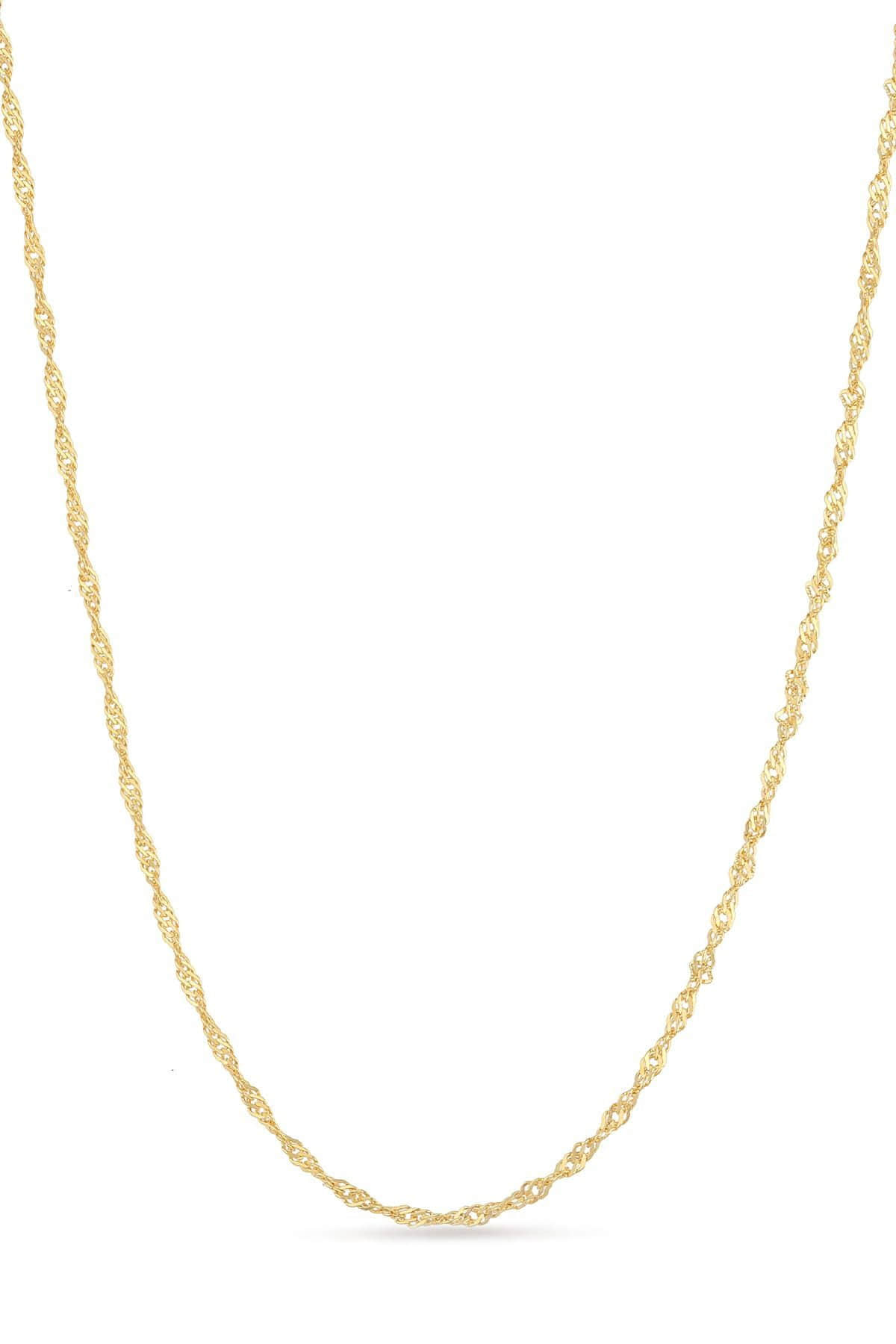 Niklarson® Memory Singapore Chain Necklace - 925 Sterling Silver myToys Einzelstu00FCck
