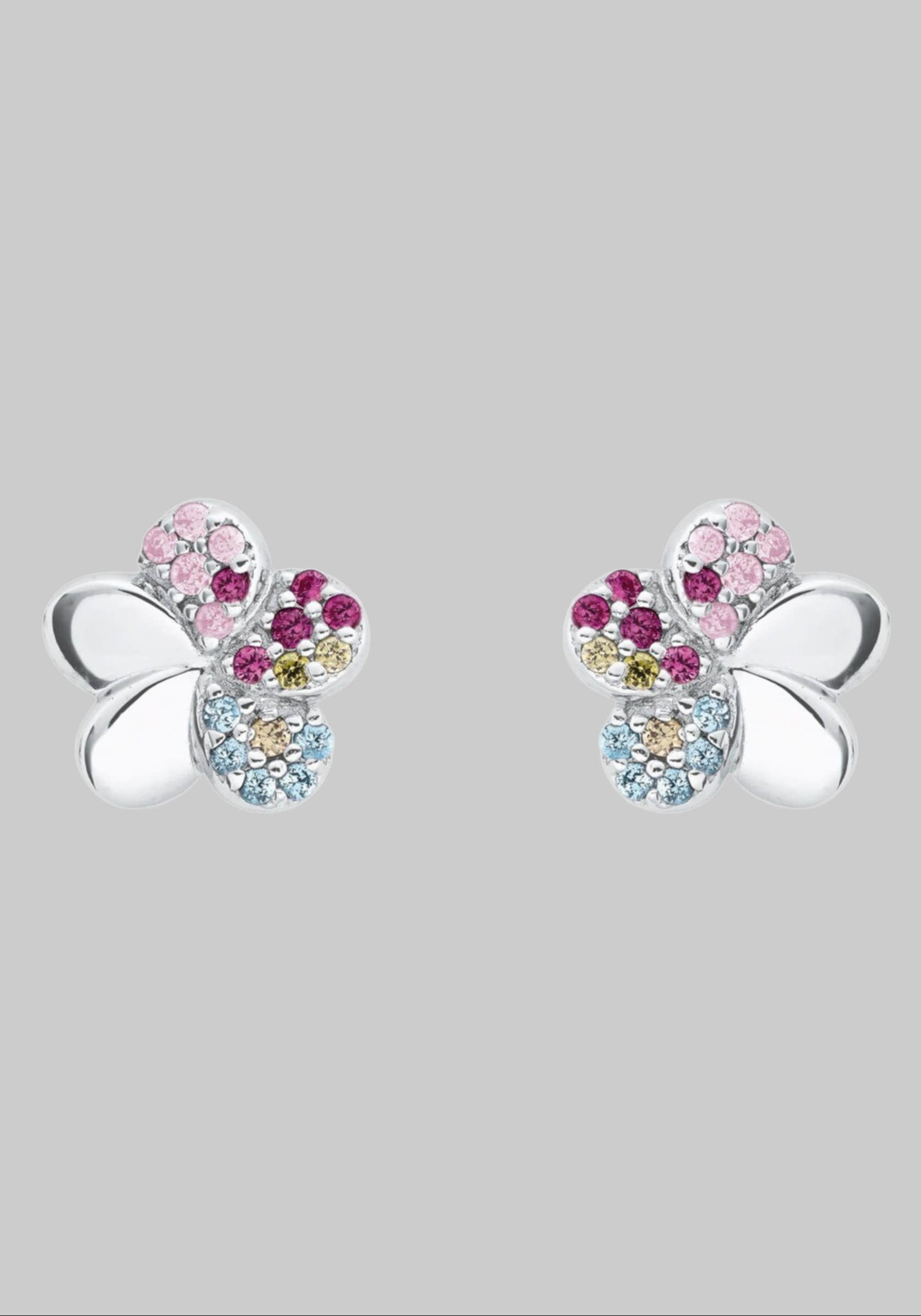 Prinzessin Lillifee Prinzessin Lillifee Blossom Stud Earrings - 925 Sterling Silver with Cubic Zirconia myToys