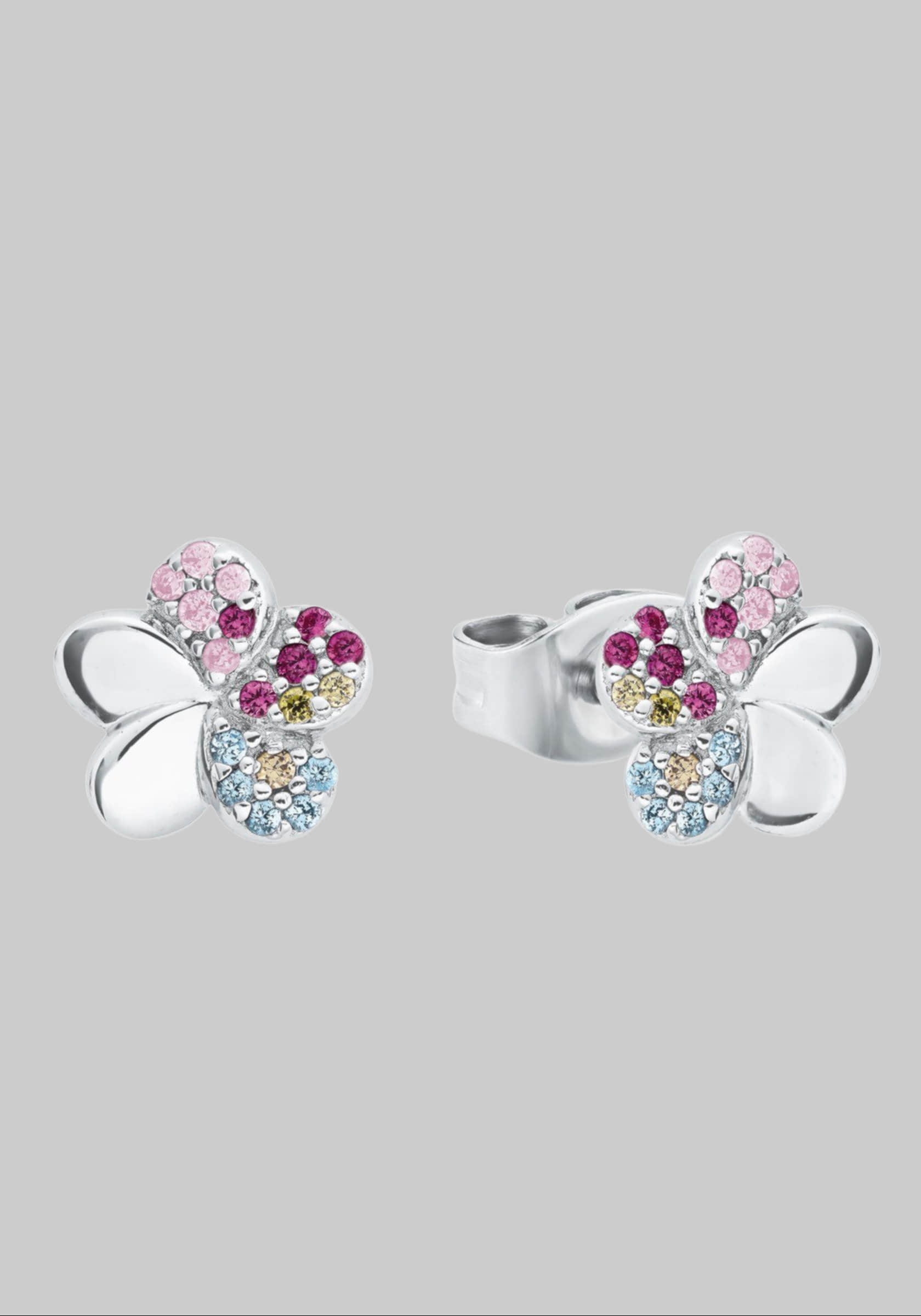Prinzessin Lillifee Prinzessin Lillifee Blossom Stud Earrings - 925 Sterling Silver with Cubic Zirconia myToys