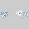Prinzessin Lillifee Prinzessin Lillifee Paar Ohrsteker Herz, 2013168, mit Preciosa Crystal silberfarb myToys