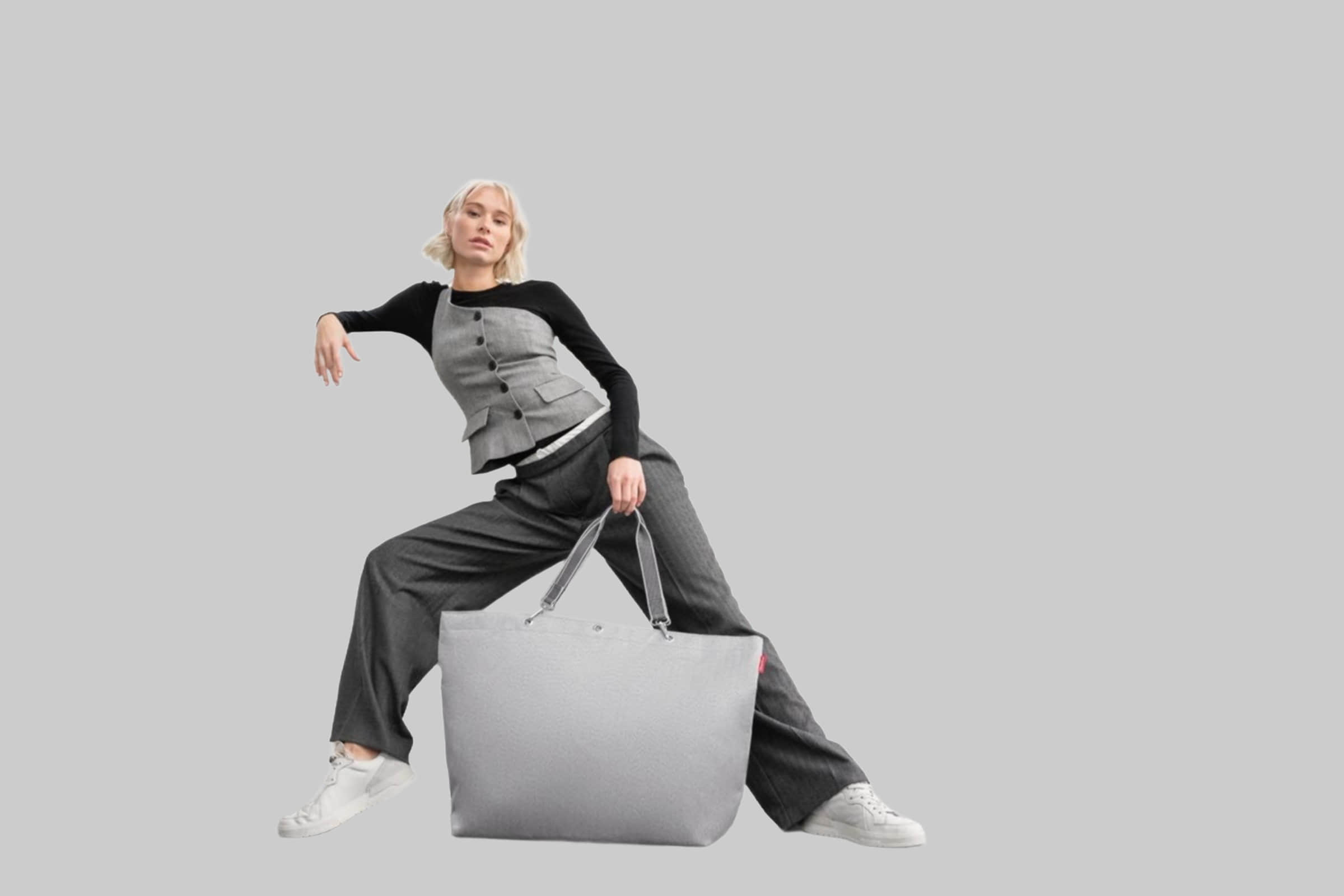 Accessoires & Taschen REISENTHELu00AE REISENTHEL Shopper: Premium Polyester Shopping & Handbag Herringbon
