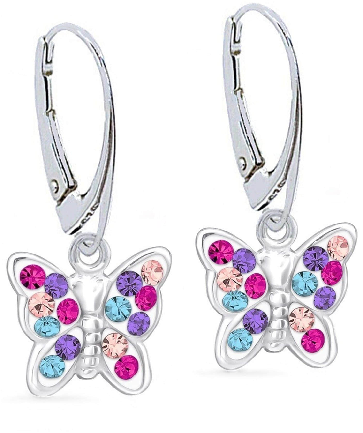 myToys Goldene Hufeisen Rafaela Donata Sterling Silver Butterfly Stud Earrings - Heart Design Multicolor