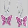 Goldene Hufeisen Rafaela Donata Sterling Silver Butterfly Stud Earrings - Heart Design Rosa myToys