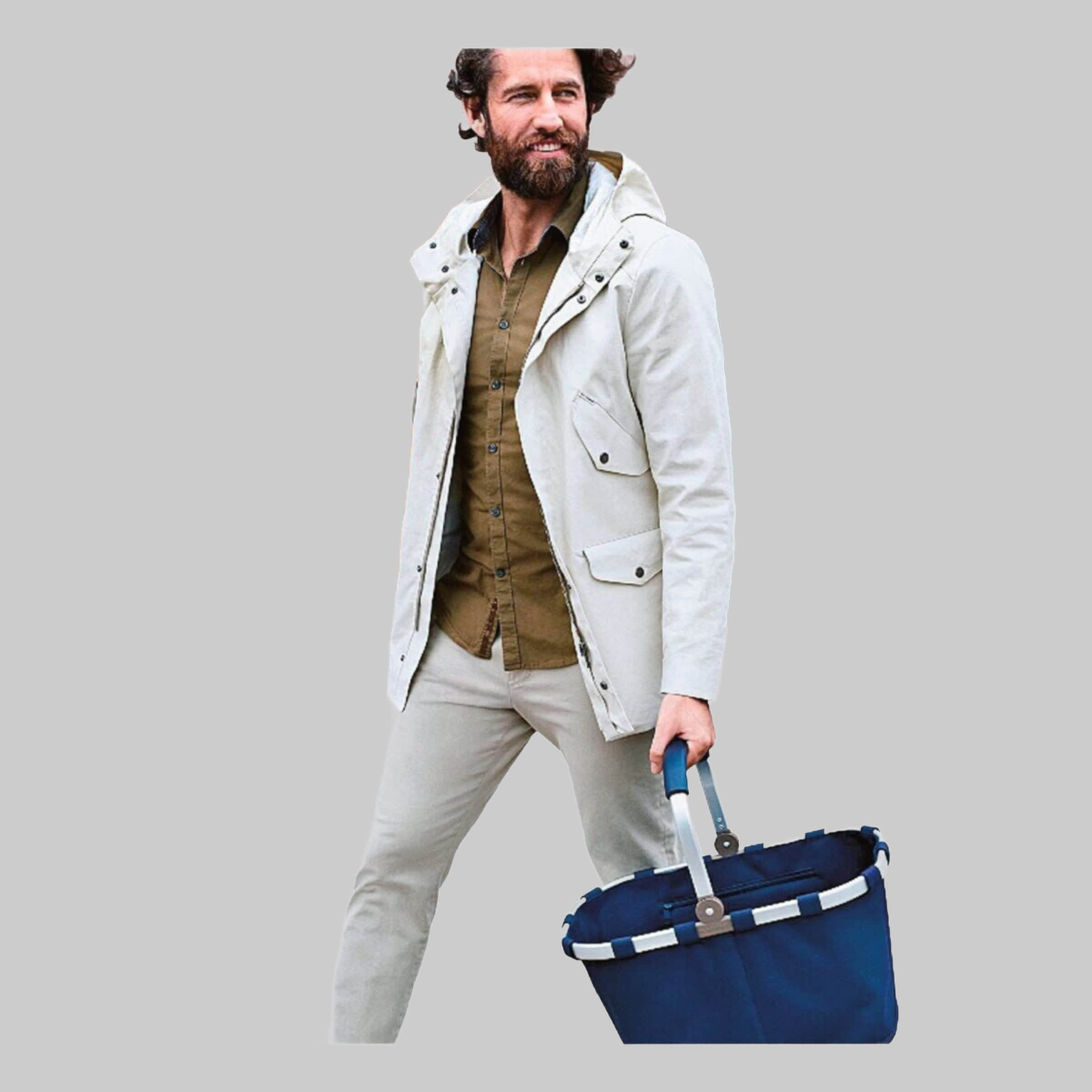 Reinigung & Ordnung REISENTHELu00AE Reisenthel Carrybag XS Dark Blue (Batik Strong Blue) - Original Shopping Basket dunkelblau