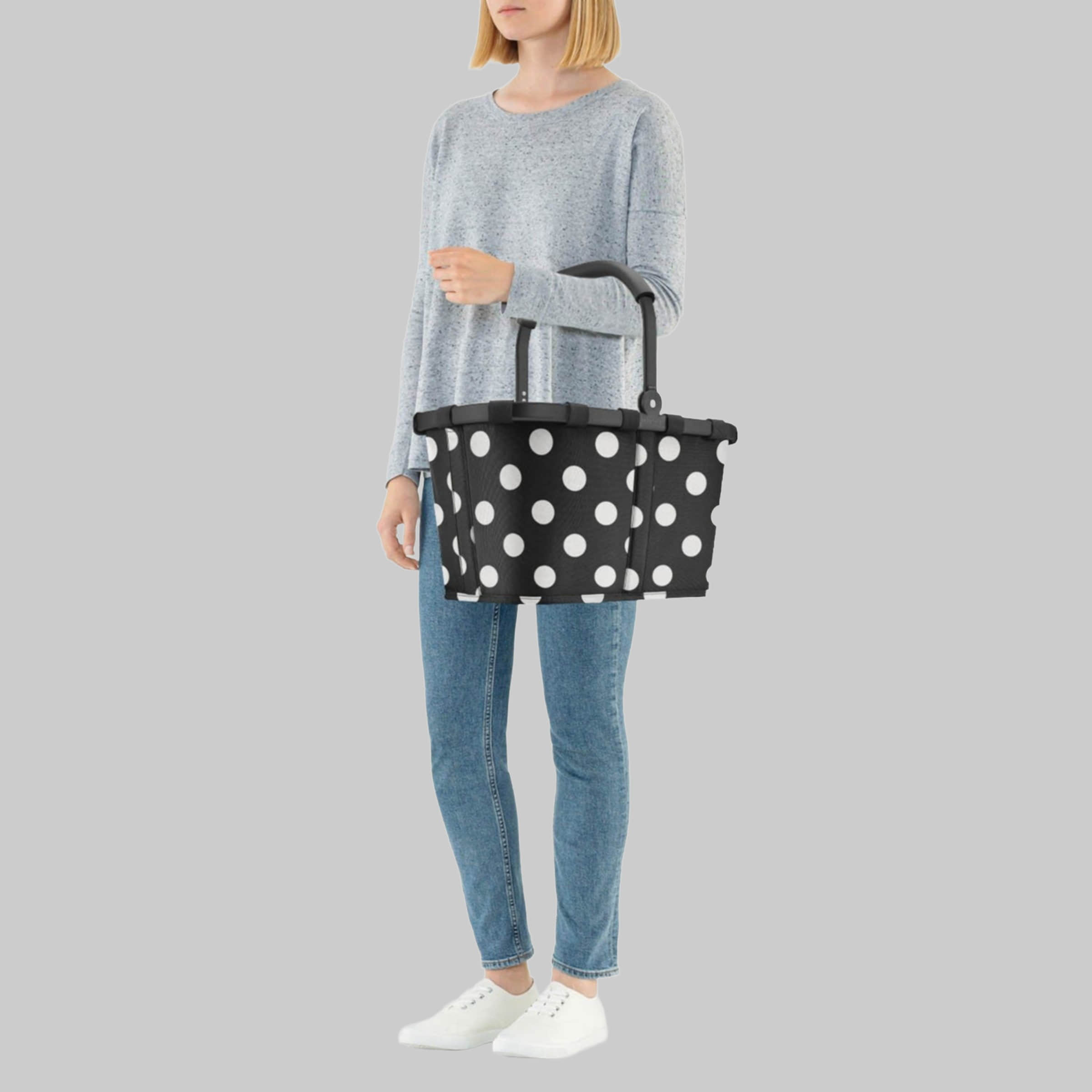 Reisenthel Carrybag XS Dark Blue (Batik Strong Blue) - Original Shopping Basket frame dots Reinigung & Ordnung REISENTHELu00AE