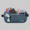 SAO ROQUE Bauchtasche - Flache Damen Herren Bauchtasche, Diebstahl-sicher mit RFID Schutz, Vegan, Ultraflach Alt-Blau Accessoires & Taschen SAO ROQUE