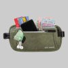 SAO ROQUE Bauchtasche - Flache Damen Herren Bauchtasche, Diebstahl-sicher mit RFID Schutz, Vegan, Ultraflach Khaki-Grün SAO ROQUE Accessoires & Taschen