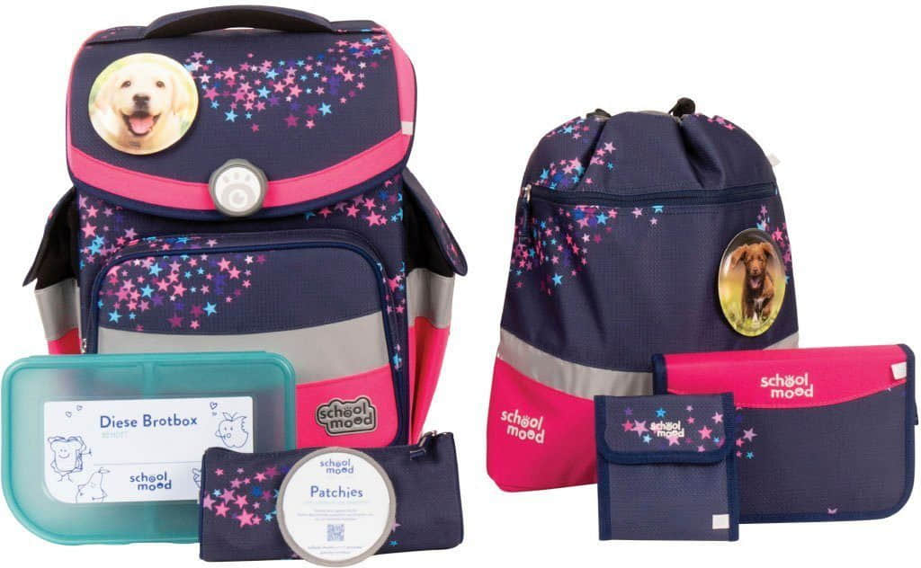 Spielzeug SCHOOL-MOODu00AE SCHOOL-MOOD® Timeless School Backpack Set (7-Piece) - Recycled Materials leni