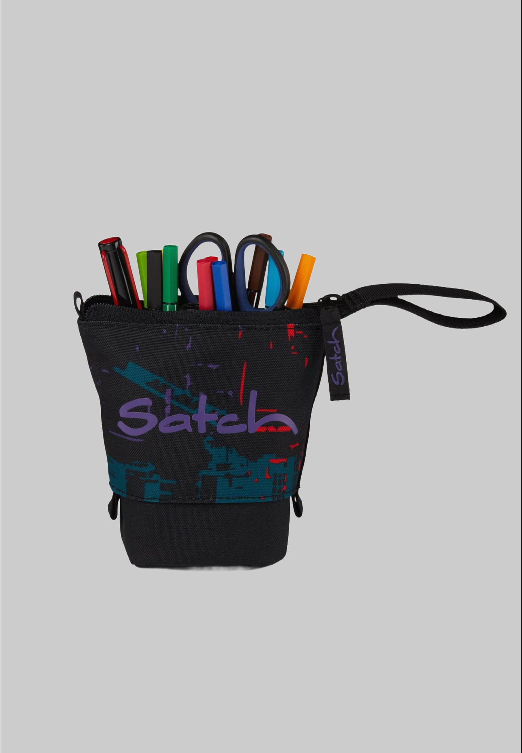 Satch Satch Pencil Slider - Recycled Polyester, Slide-Down Design Night Visi Ausstattung & Pflege