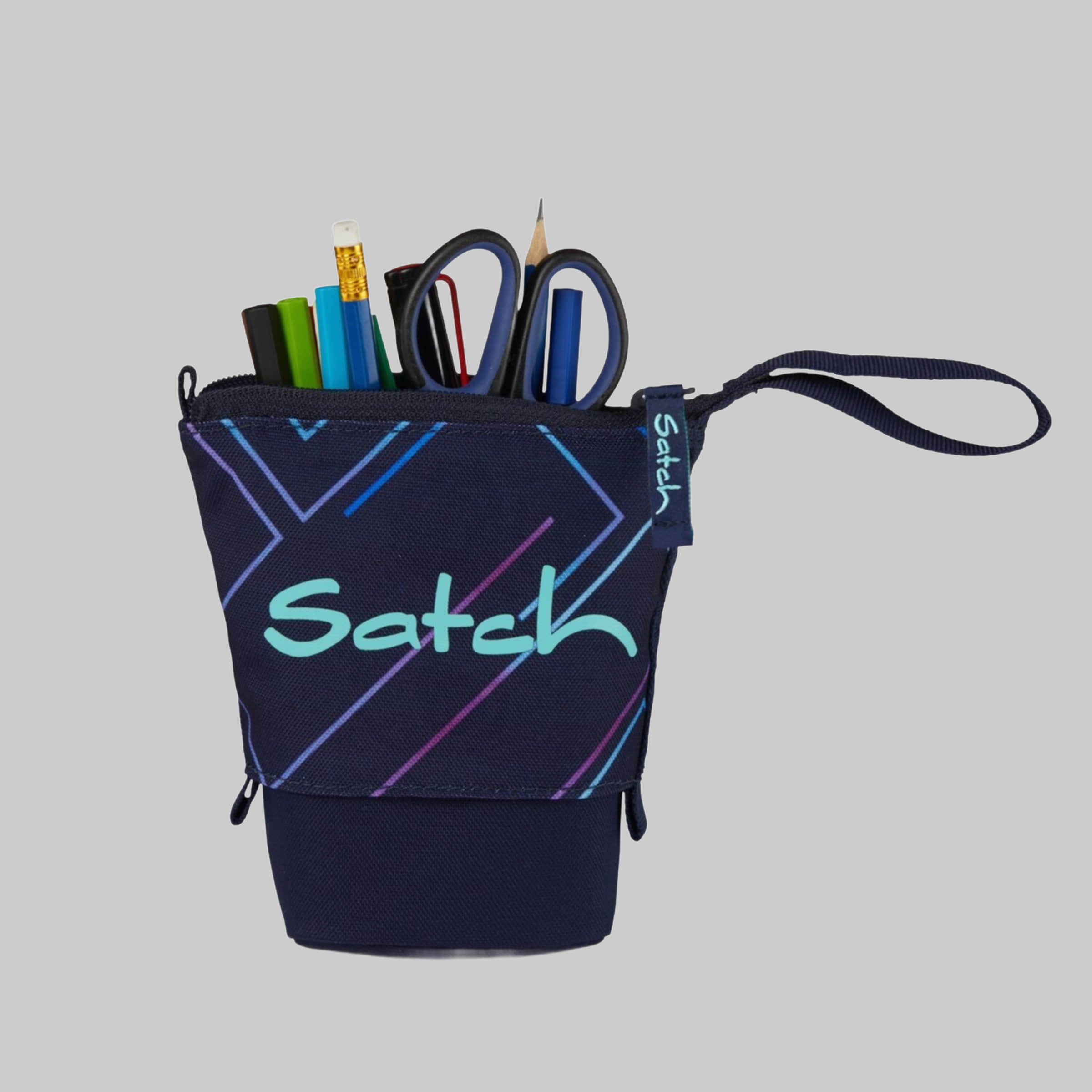 Satch Satch Pencil Slider - Recycled Polyester, Slide-Down Design Purple Las Ausstattung & Pflege