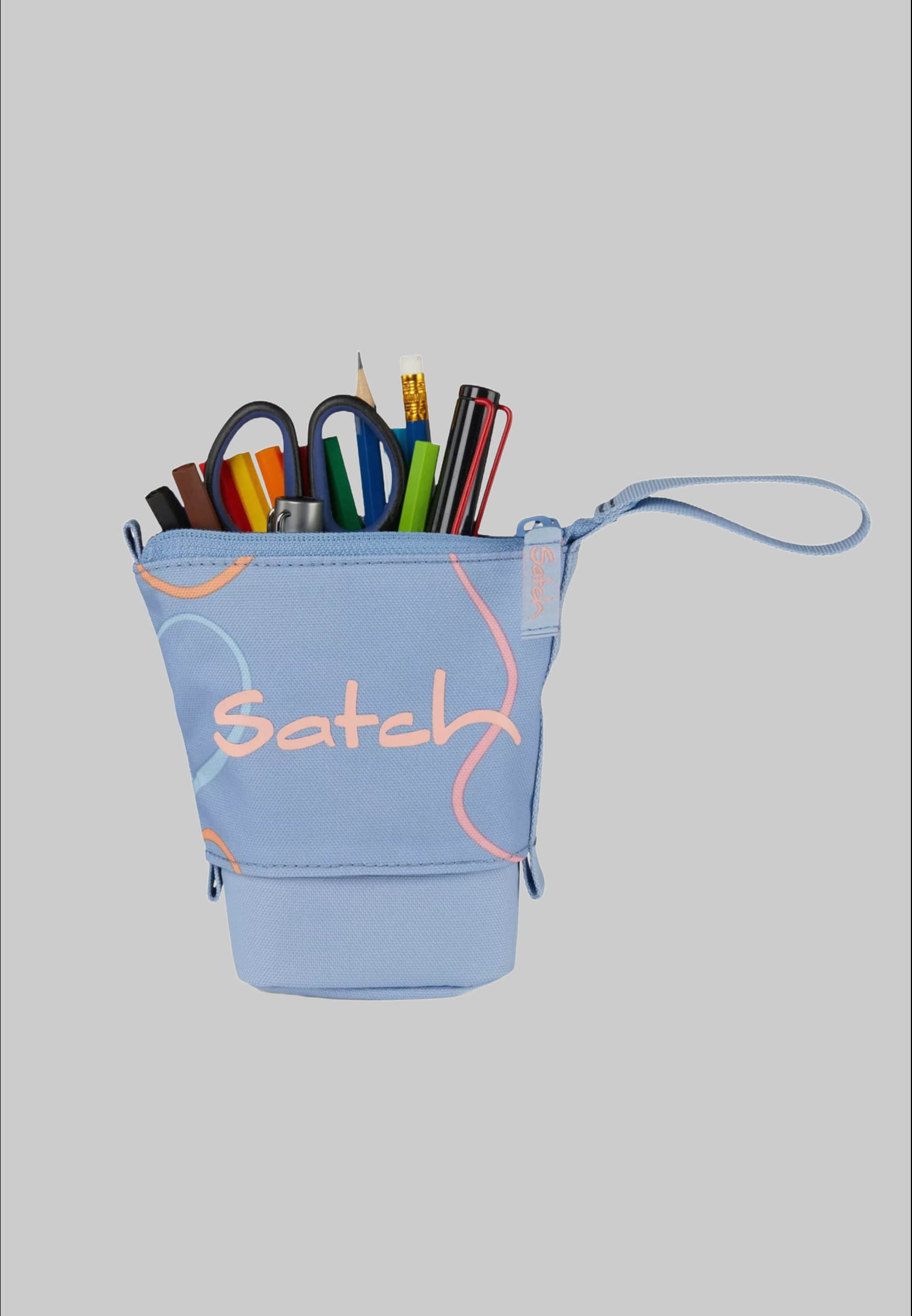 Satch Satch Pencil Slider - Recycled Polyester, Slide-Down Design Vivid Blue Ausstattung & Pflege