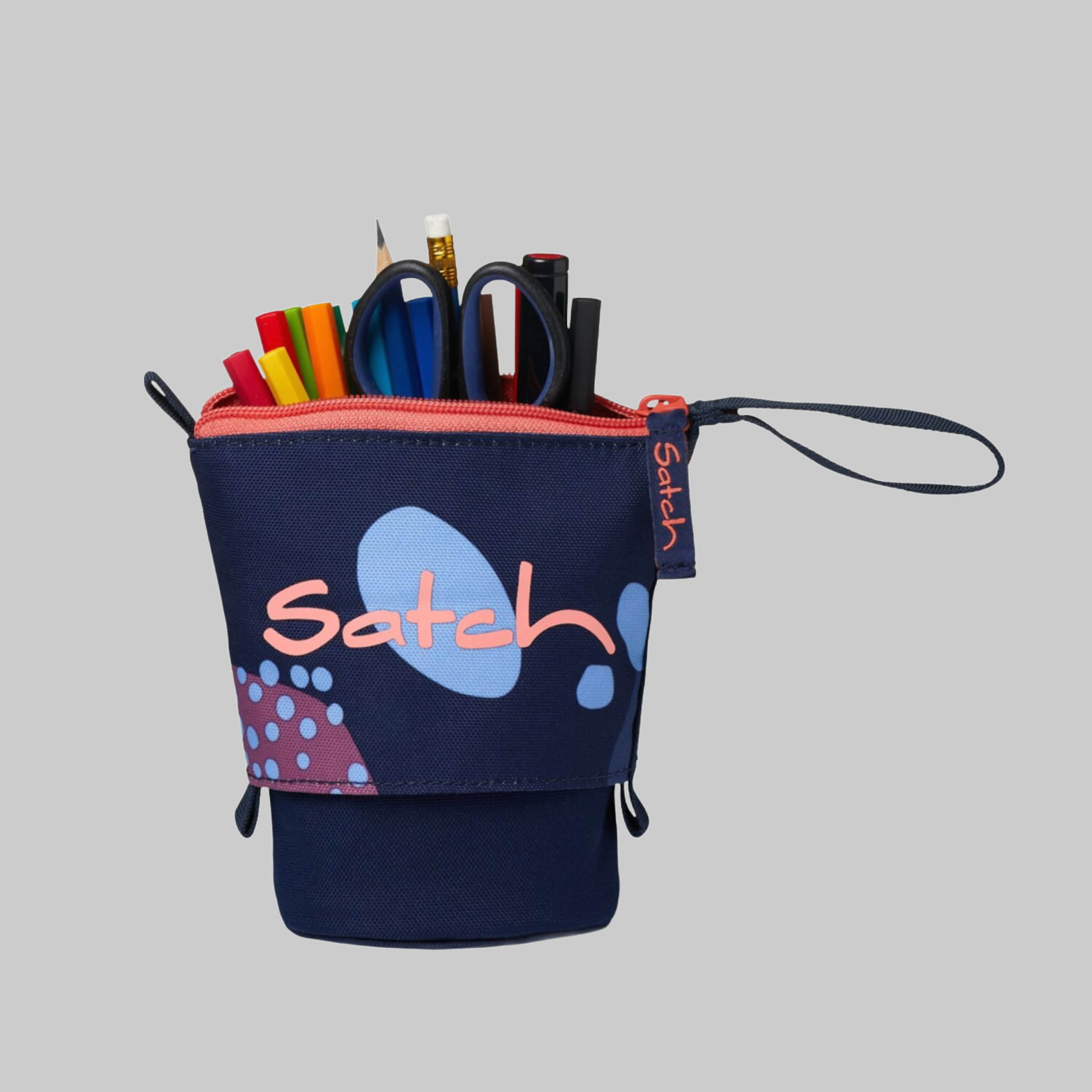 Satch Pencil Slider - Recycled Polyester, Slide-Down Design Coral Reef Satch Ausstattung & Pflege