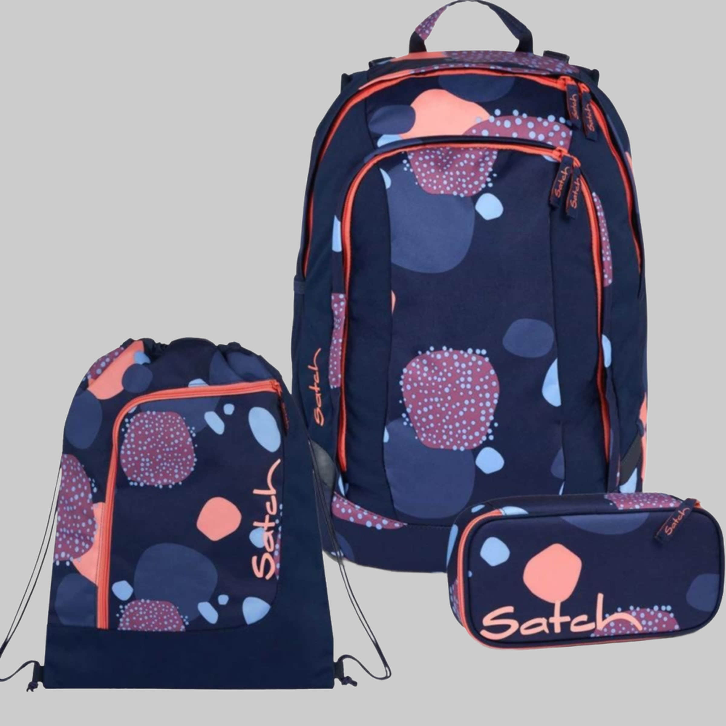 Satch Schulrucksack Air (3tlg., inkl. Schlamperbox und Sportbeutel) Coral Reef Startseite Satch