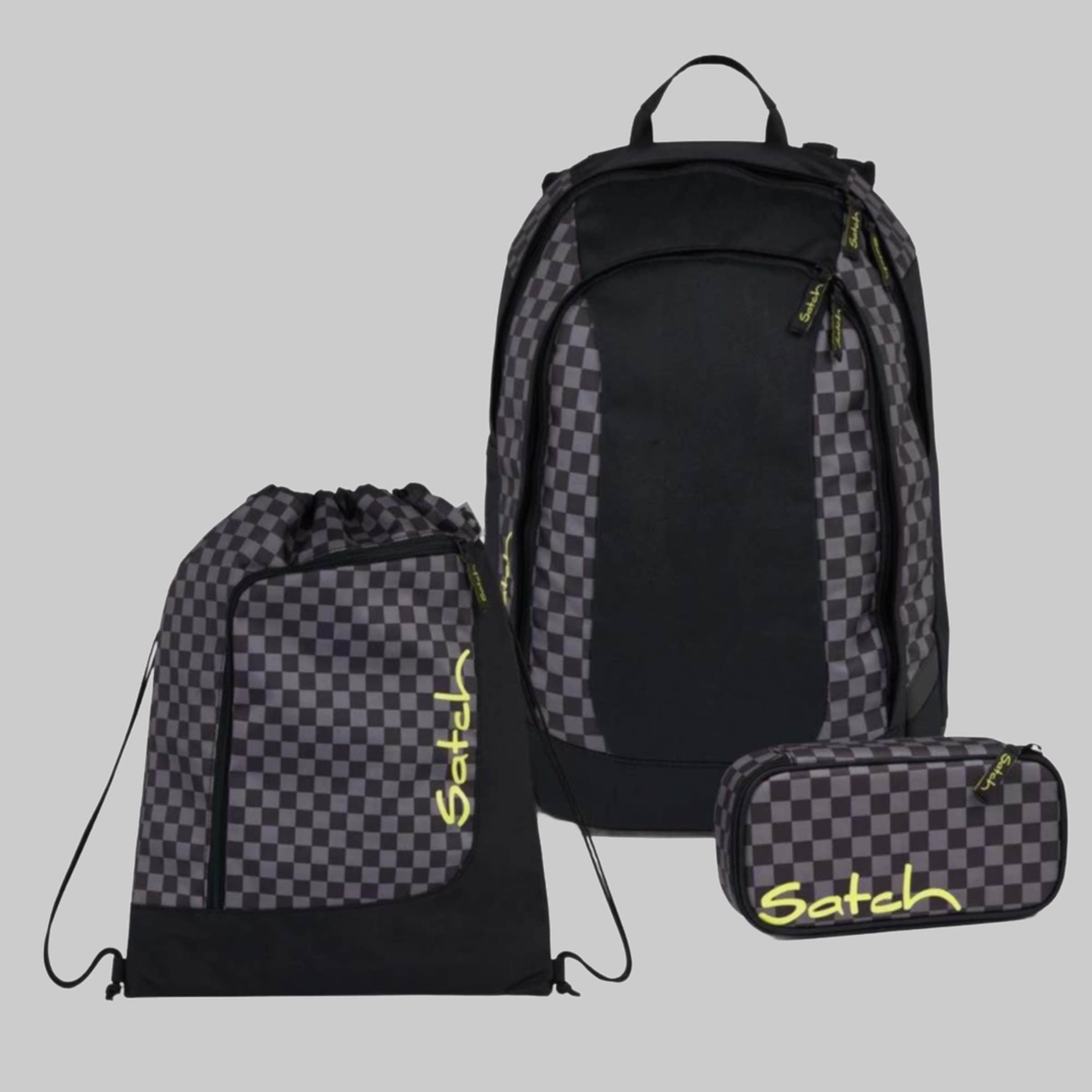 Satch Schulrucksack Air (3tlg., inkl. Schlamperbox und Sportbeutel) Dark Skate Satch Startseite