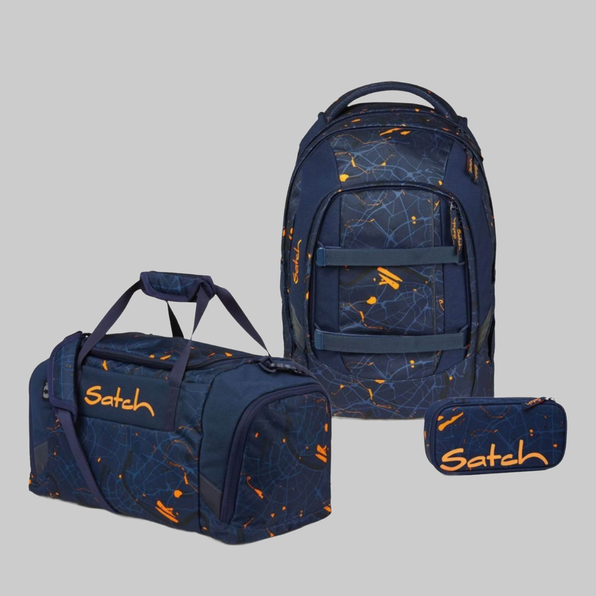 Satch Schulrucksack Pack (3tlg., inkl. Schlamperbox und Sporttasche) Urban Jour Spielzeug Satch