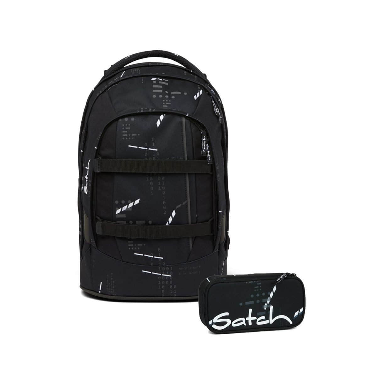 Satch Satch Schulrucksack Set Pack (2tlg., inkl. Schlamperbox) Ninja Matrix Spielzeug