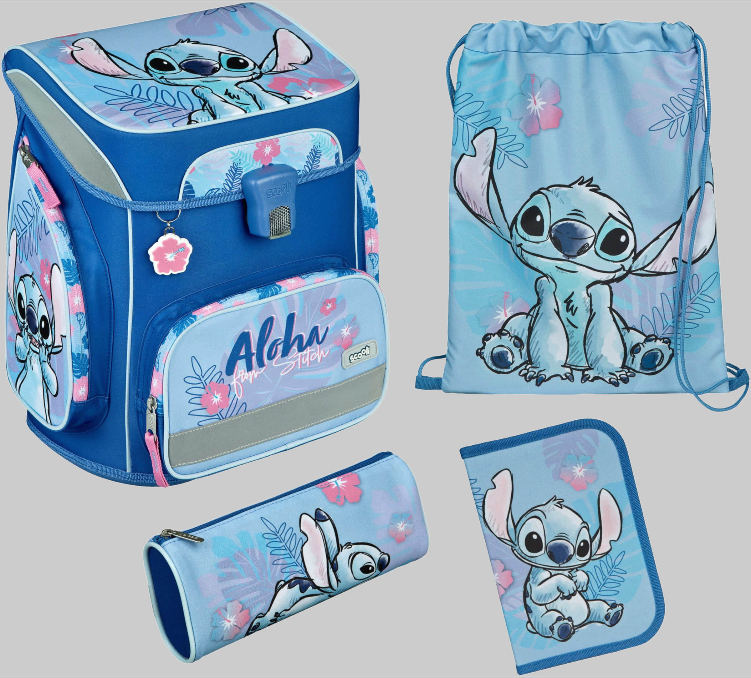 Scooli Scooli EasyFit Schulranzen-Set Dreamland (5-tlg) Stitch Spielzeug