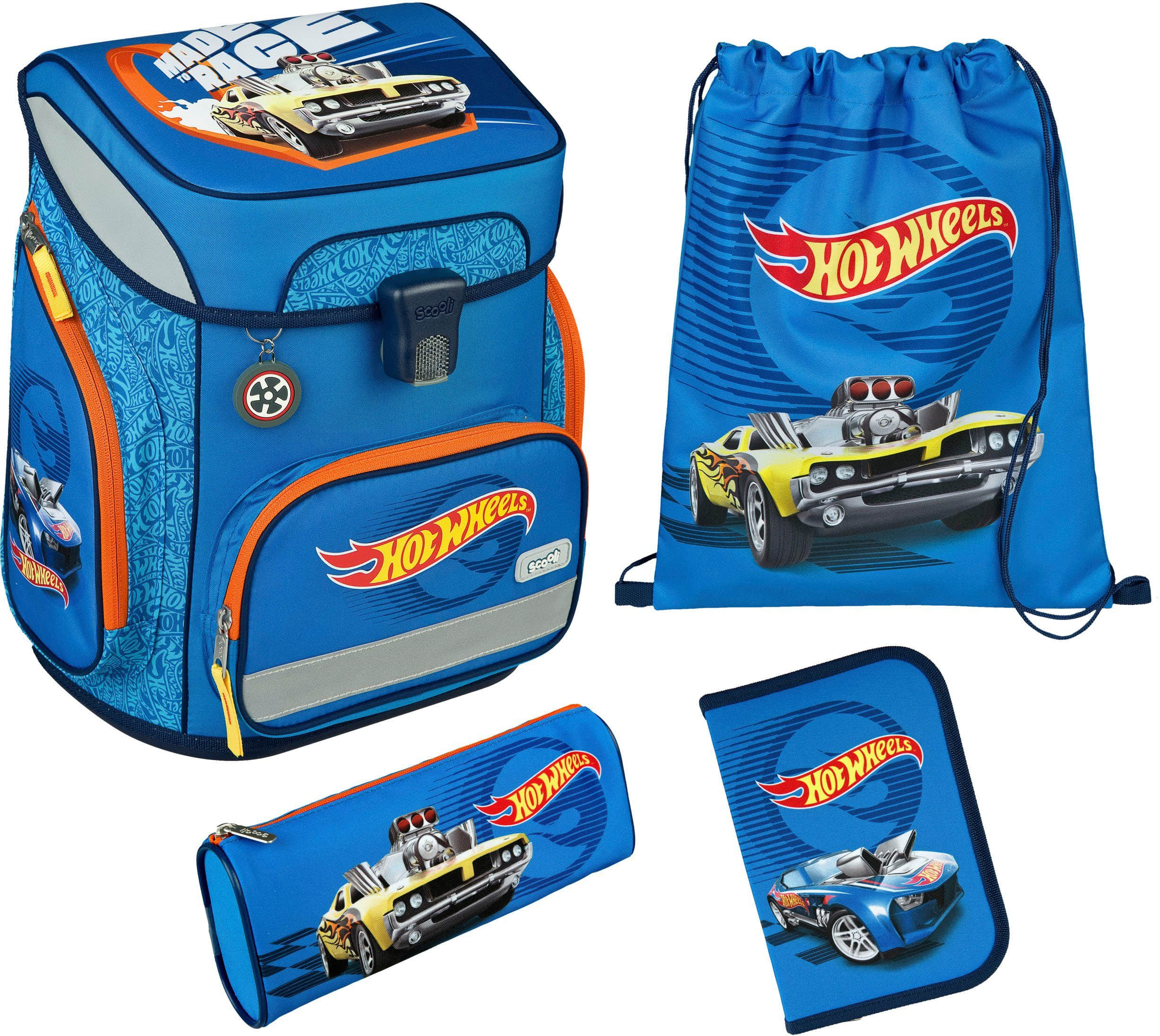 Scooli EasyFit Schulranzen-Set Dreamland (5-tlg) Hot Wheels Scooli Spielzeug