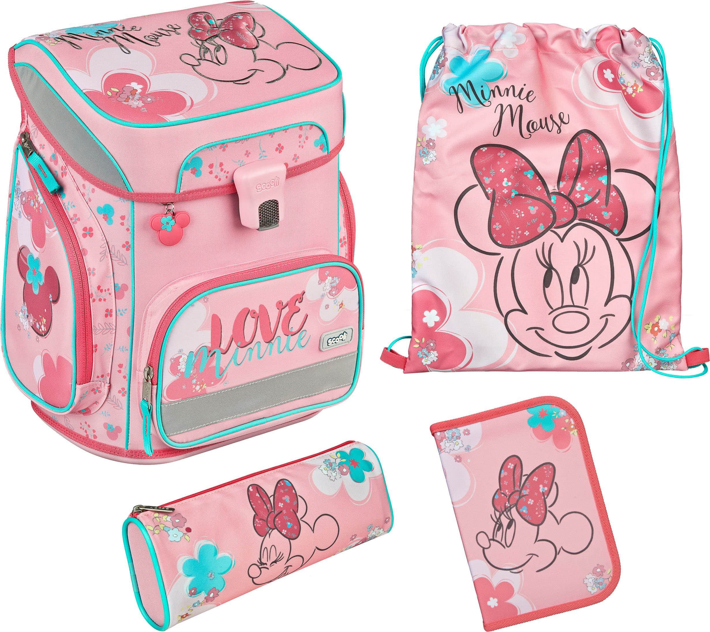 Spielzeug Scooli Scooli EasyFit Schulranzen-Set Dreamland (5-tlg) Minnie Mouse