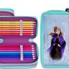 Scooli Frozen Triple Decker Pencil Case with Faber-Castell Supplies Ausstattung & Pflege Scooli