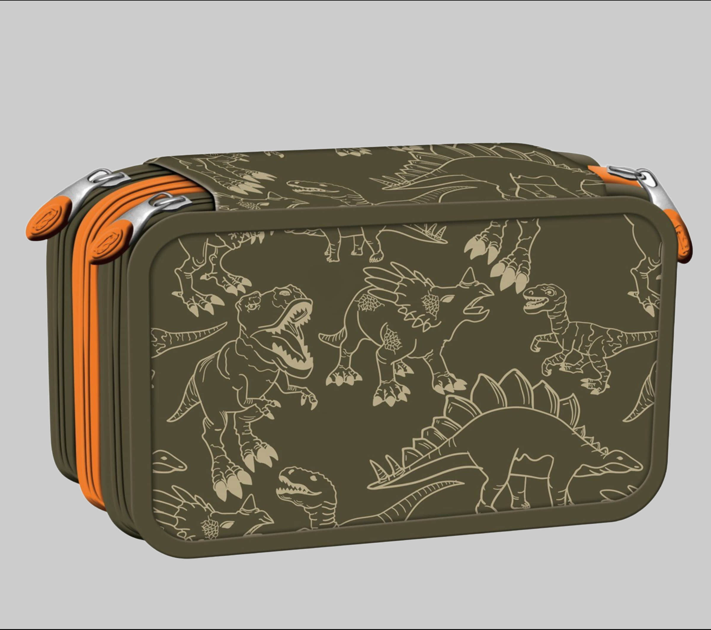St.Right St.Right St. Right XXL Pencil Case/Pencil Pouch 46-Piece Set T-Rex Ausstattung & Pflege