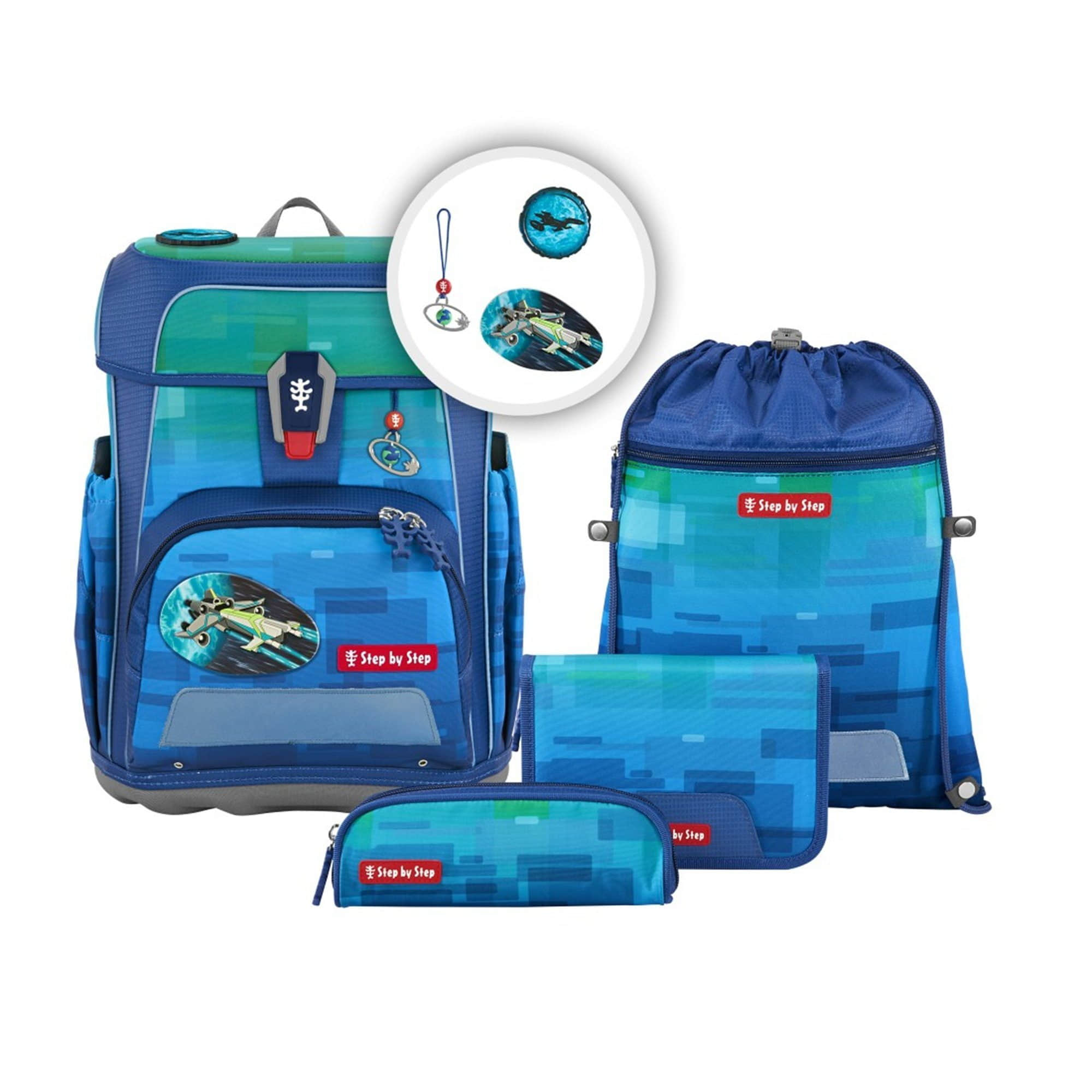 Step by Step Spielzeug Step by Step CLOUD School Backpack Set, 5-Piece (5-tlg) Space Craf