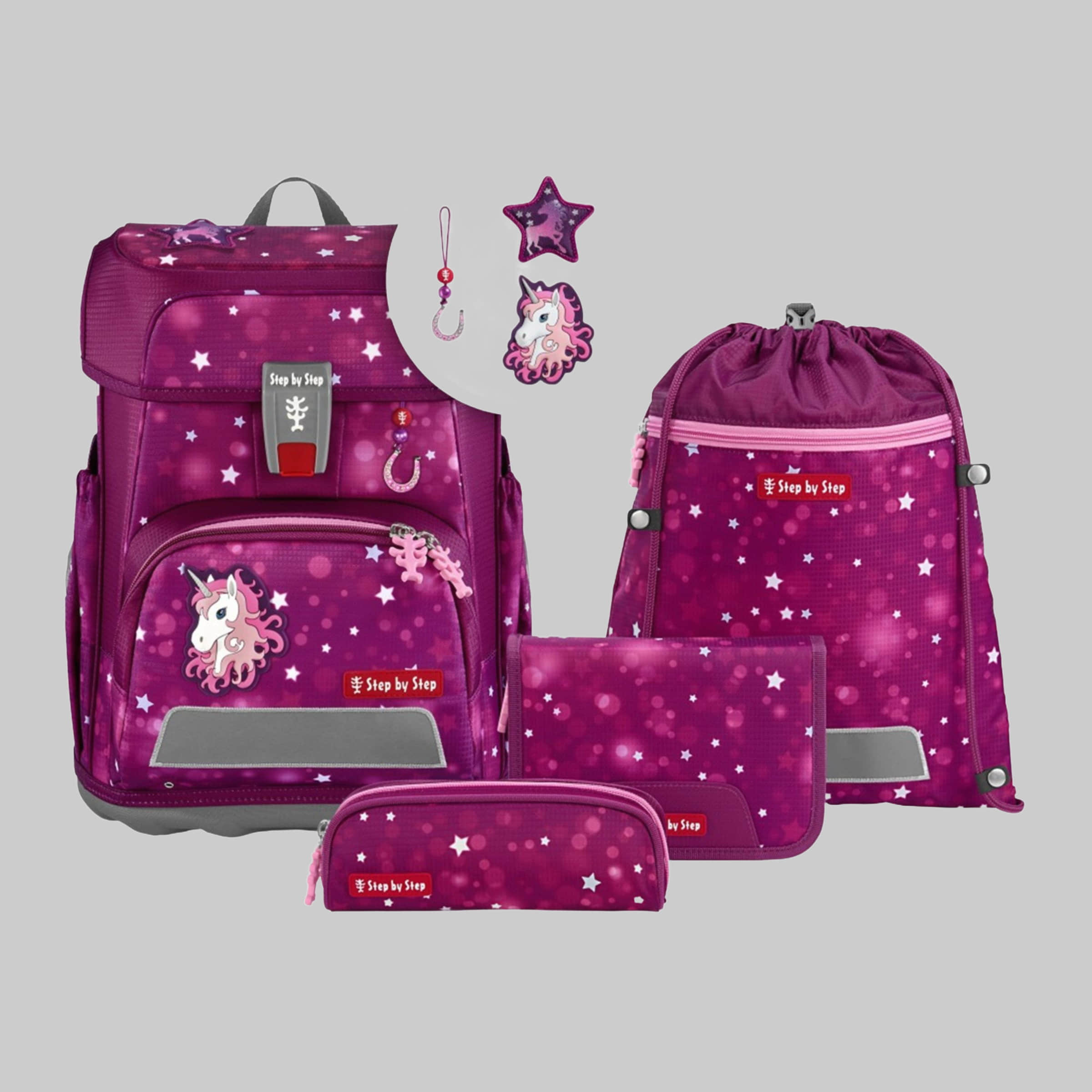 Step by Step CLOUD School Backpack Set, 5-Piece (5-tlg) Sweet Unic Spielzeug Step by Step