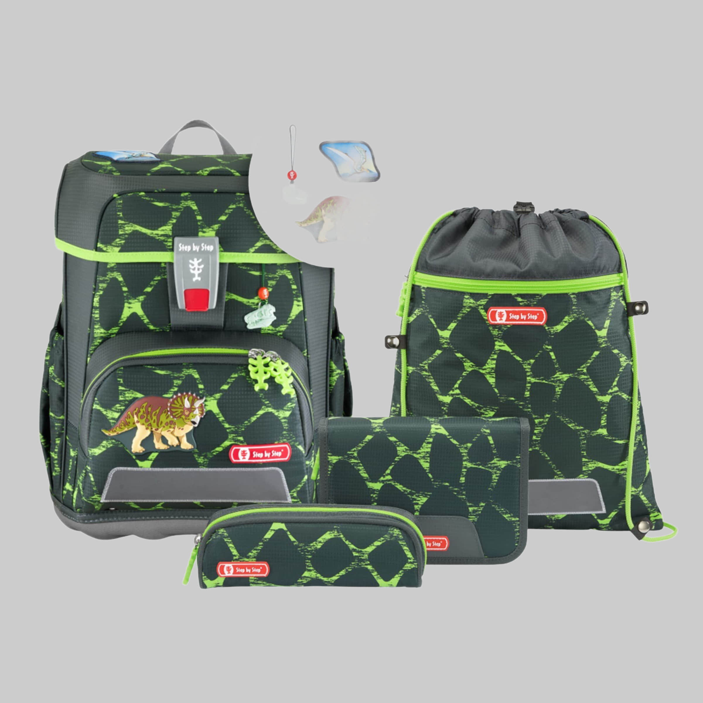 Step by Step CLOUD School Backpack Set, 5-Piece (5-tlg) Dino Tres Spielzeug Step by Step