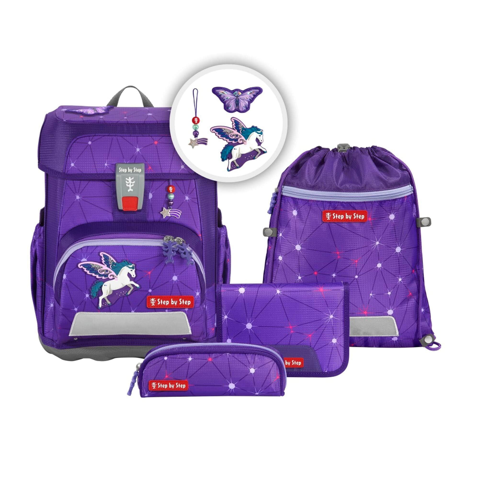 Spielzeug Step by Step Step by Step CLOUD School Backpack Set, 5-Piece (5-tlg) Dreamy Peg