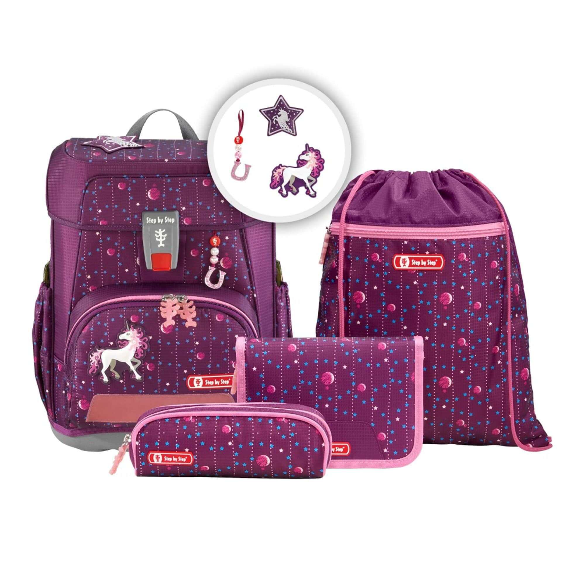 Step by Step CLOUD School Backpack Set, 5-Piece (5-tlg) Dreamy Uni Step by Step Spielzeug