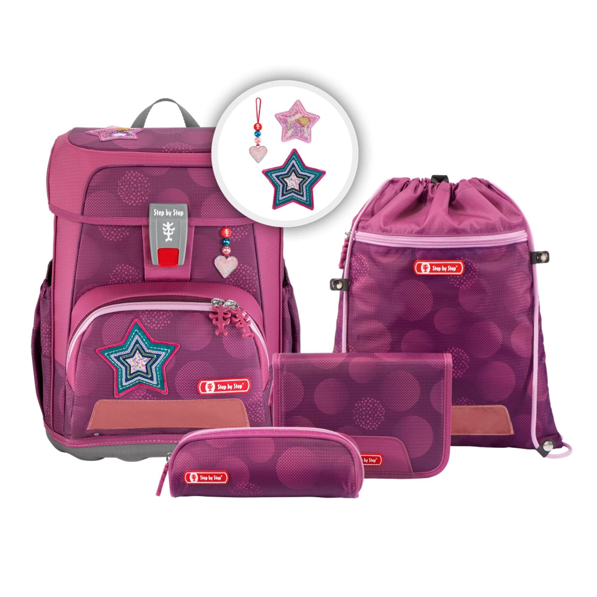 Step by Step CLOUD School Backpack Set, 5-Piece (5-tlg) Glamour St Step by Step Spielzeug