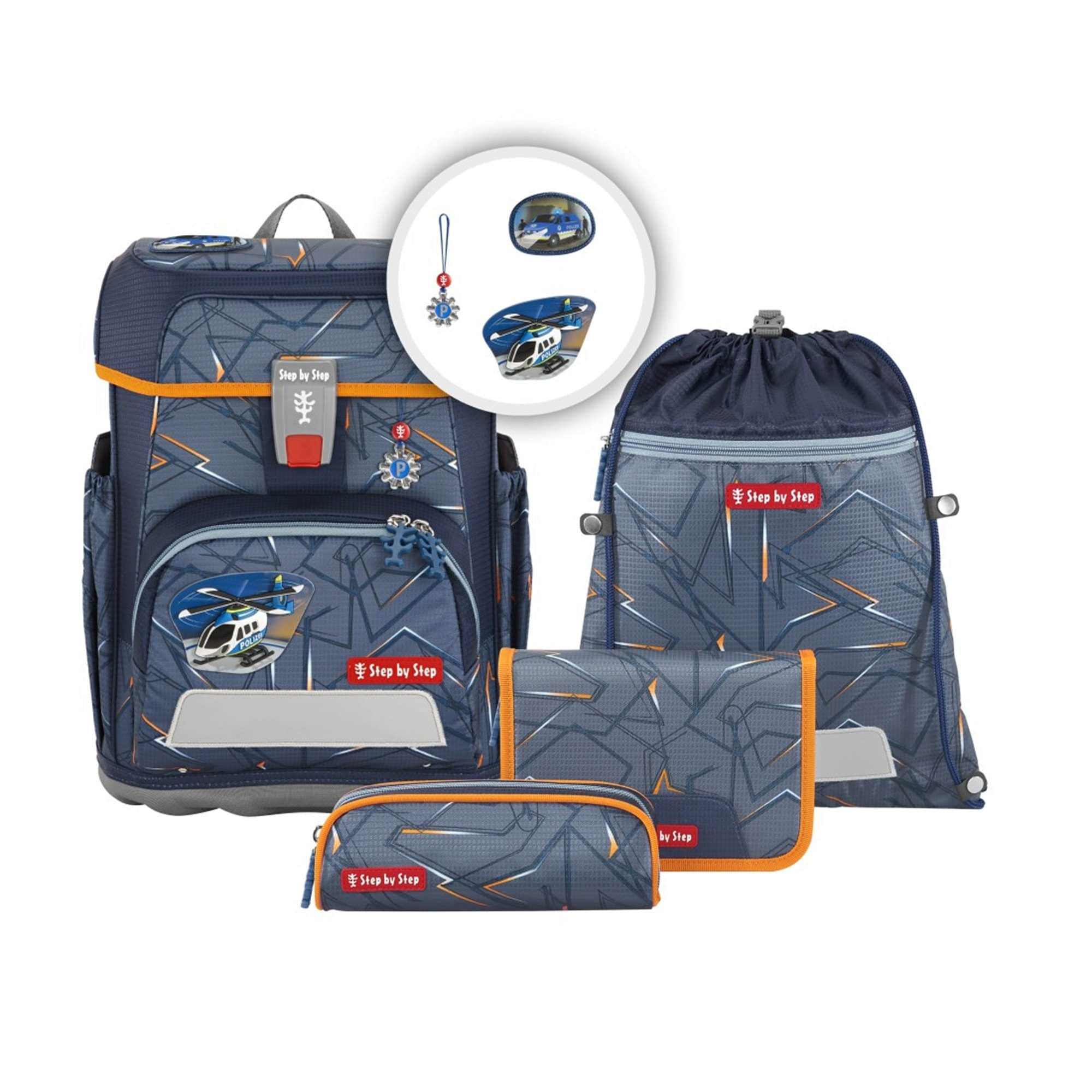 Step by Step Step by Step CLOUD School Backpack Set, 5-Piece (5-tlg) Helicopter Spielzeug