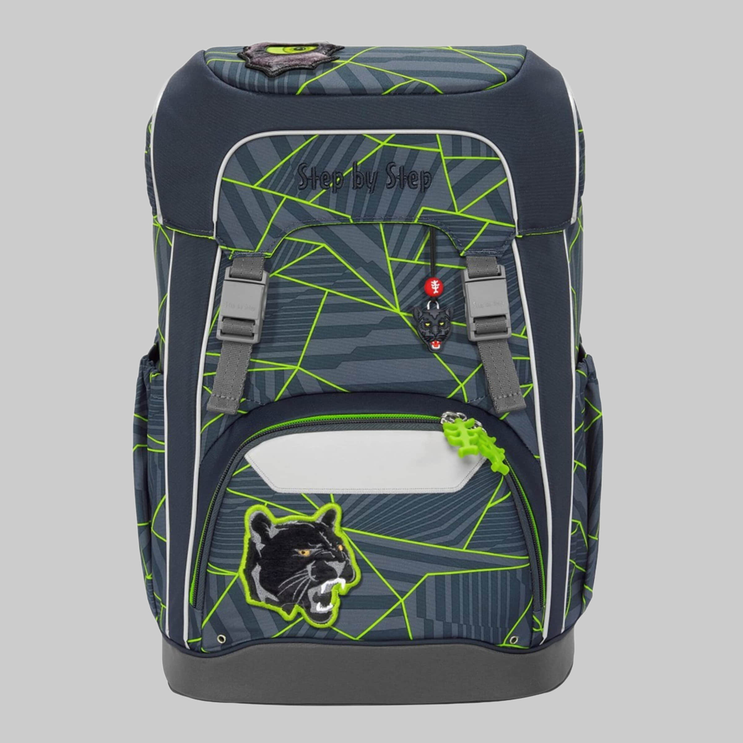 Spielzeug Step by Step Step by Step Giant School Bag Set, 5-Piece (Backpack, Pencil Case, Sport Bag) Dark Cat C