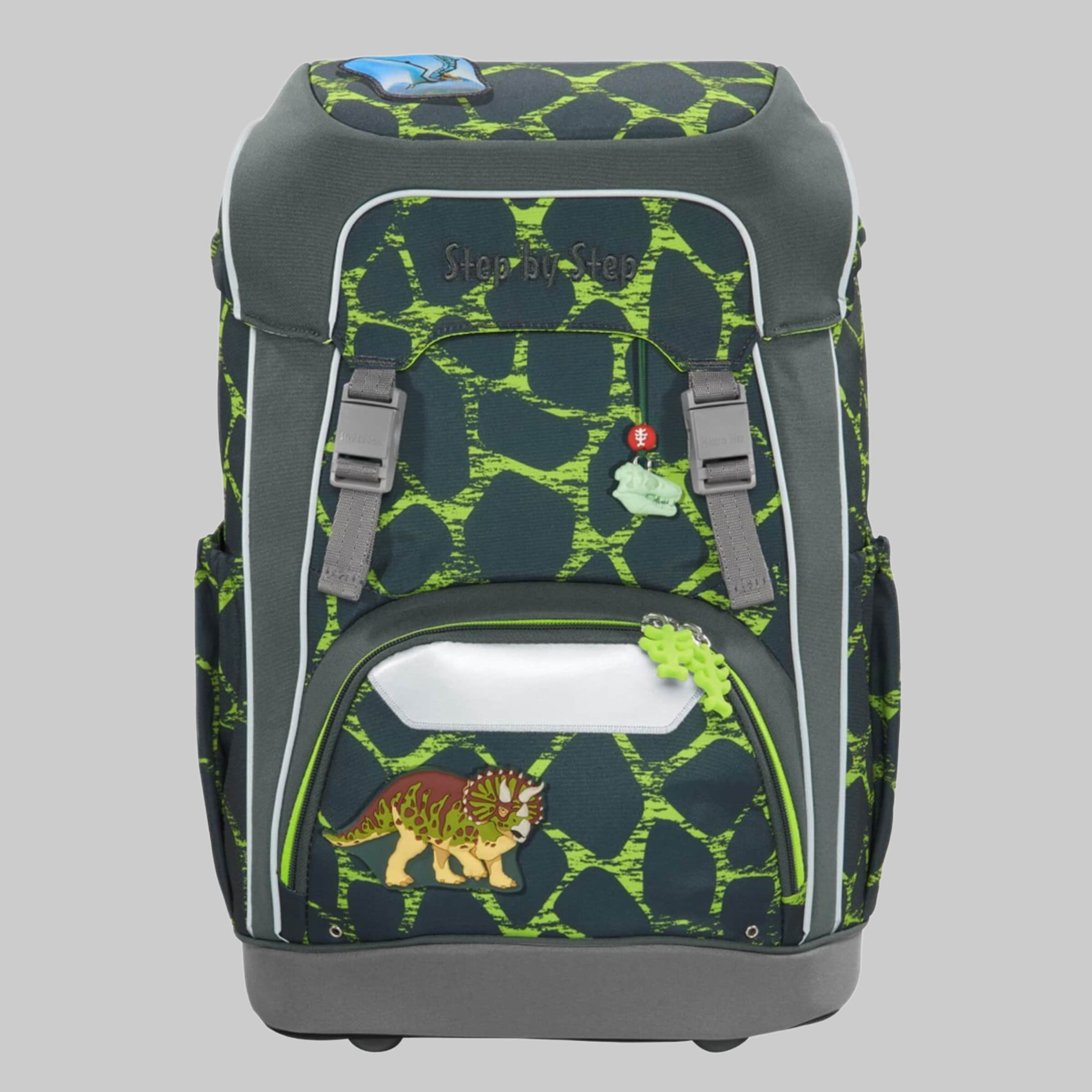 Step by Step Step by Step Giant School Bag Set, 5-Piece (Backpack, Pencil Case, Sport Bag) Dino Tres Spielzeug