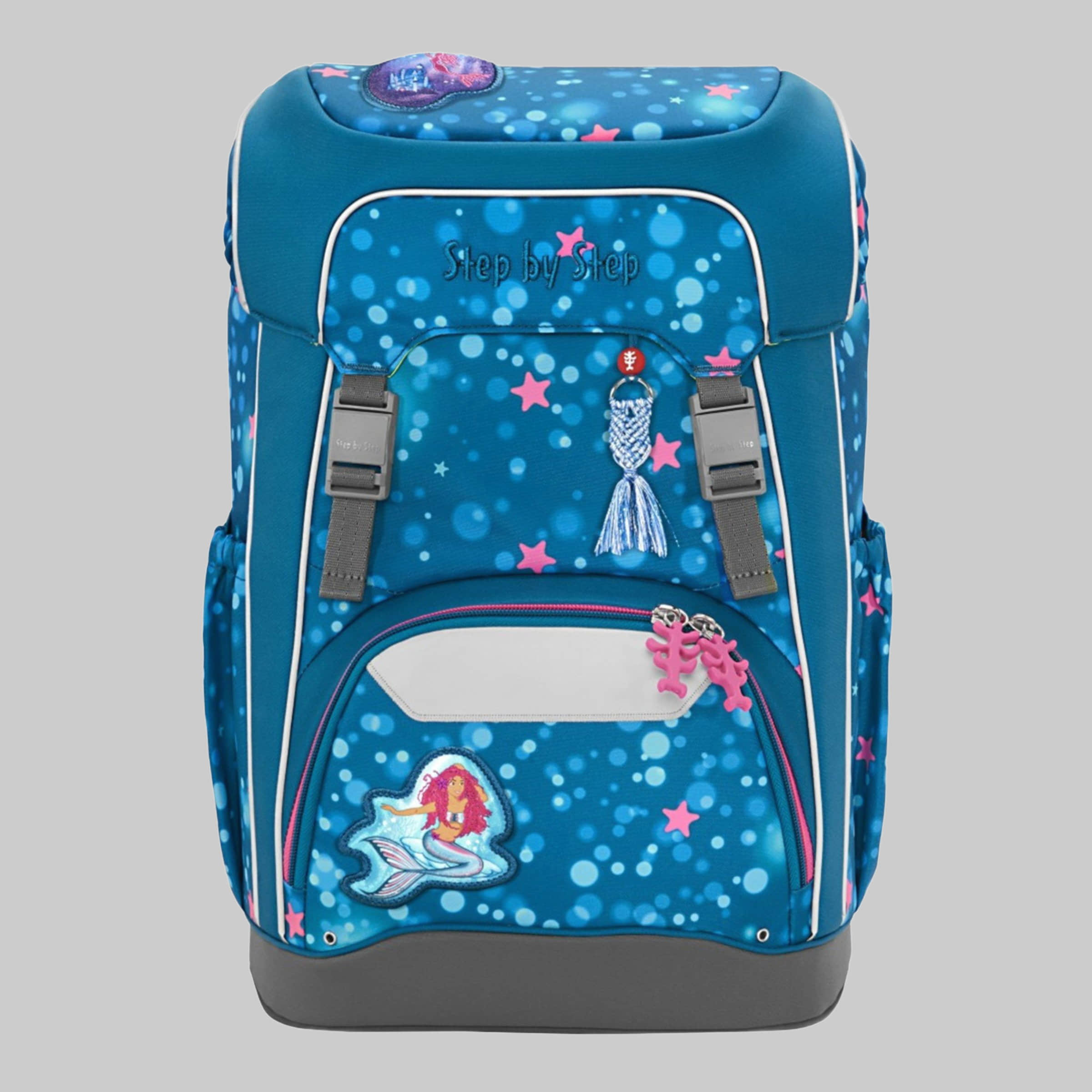 Step by Step Giant School Bag Set, 5-Piece (Backpack, Pencil Case, Sport Bag) Mermaid Lola Spielzeug Step by Step