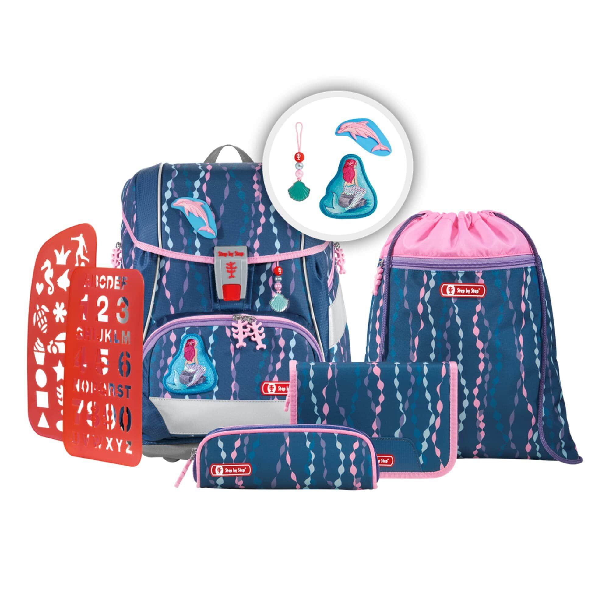 Spielzeug Step by Step Step by Step Schulranzen 2IN1 PLUS, 6-teilig (5-tlg) Mermaid Be