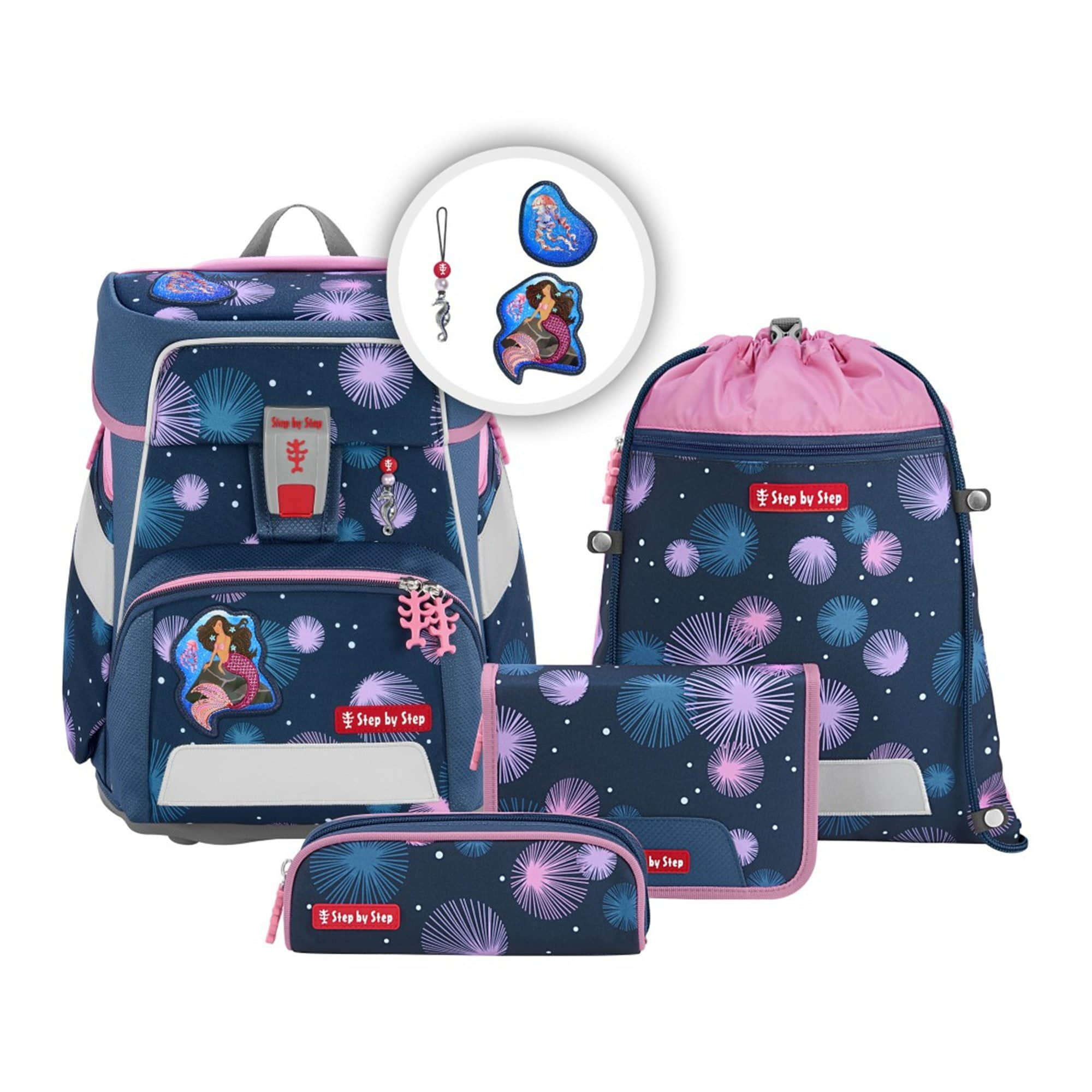 Step by Step Step by Step Schulranzen SPACE, 5-teilig (5-tlg) Mermaid De Spielzeug