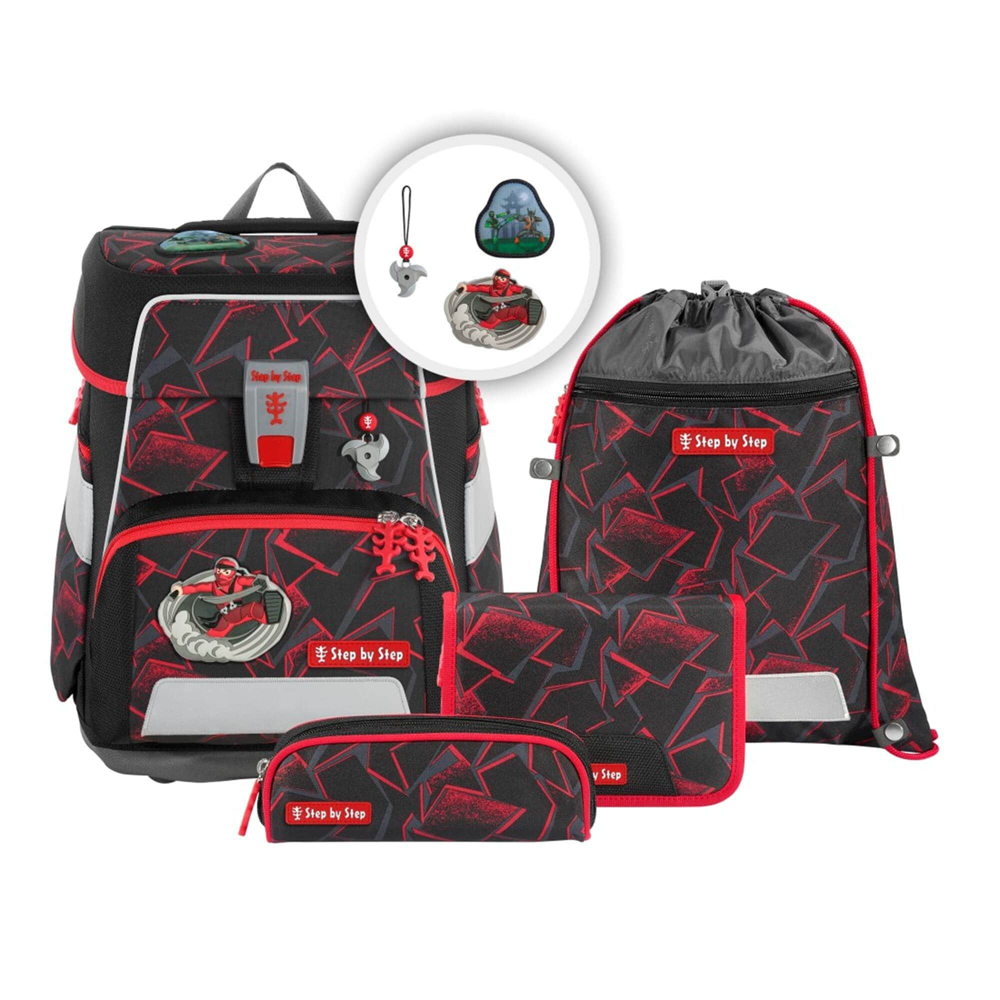 Step by Step Schulranzen SPACE, 5-teilig (5-tlg) Ninja Yuma Step by Step Spielzeug