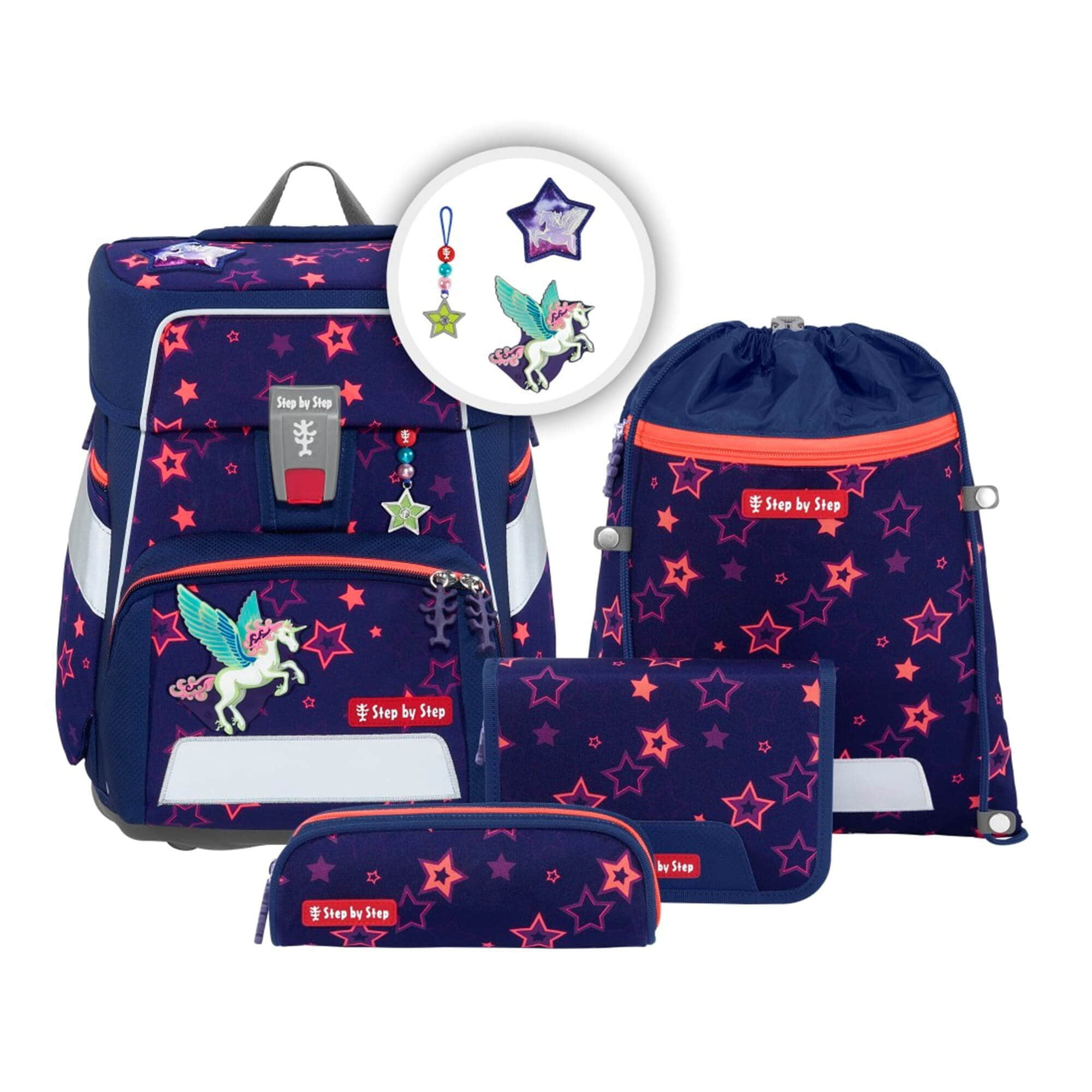 Spielzeug Step by Step Step by Step Schulranzen SPACE, 5-teilig (5-tlg) Pegasus Ni