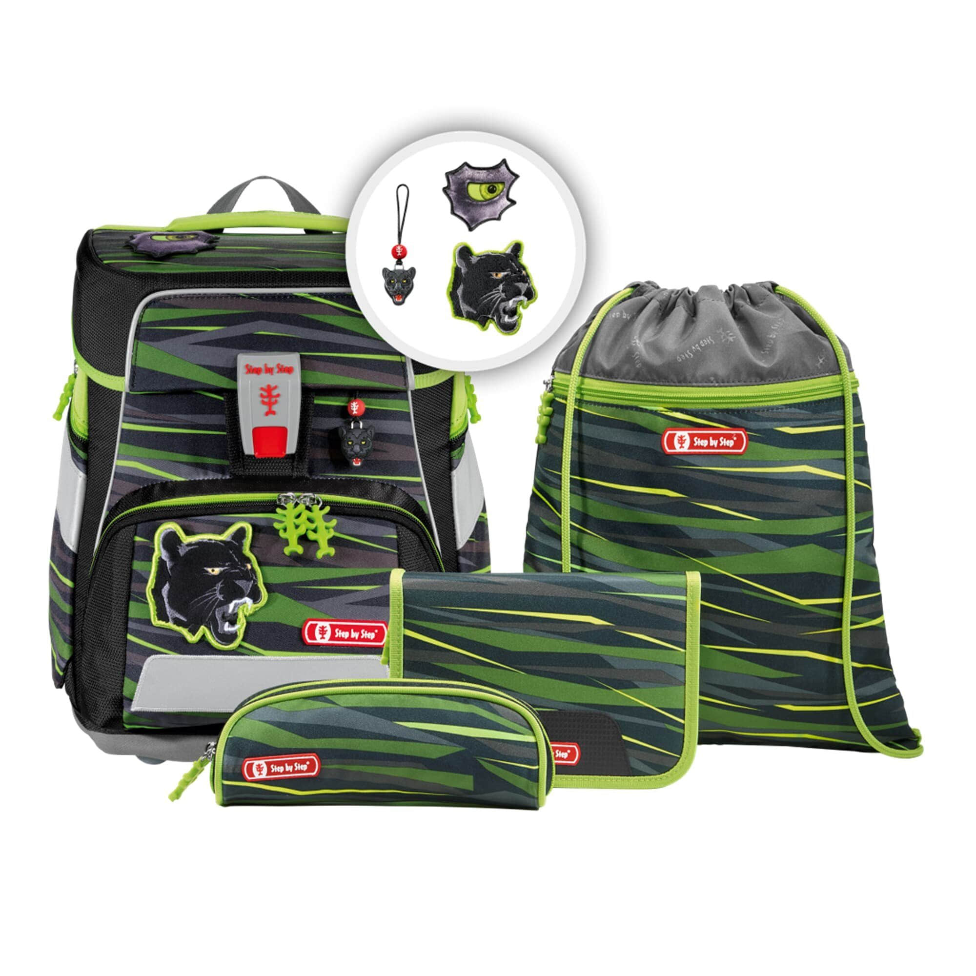 Step by Step Schulranzen SPACE, 5-teilig (5-tlg) Wild Cat C Step by Step Spielzeug