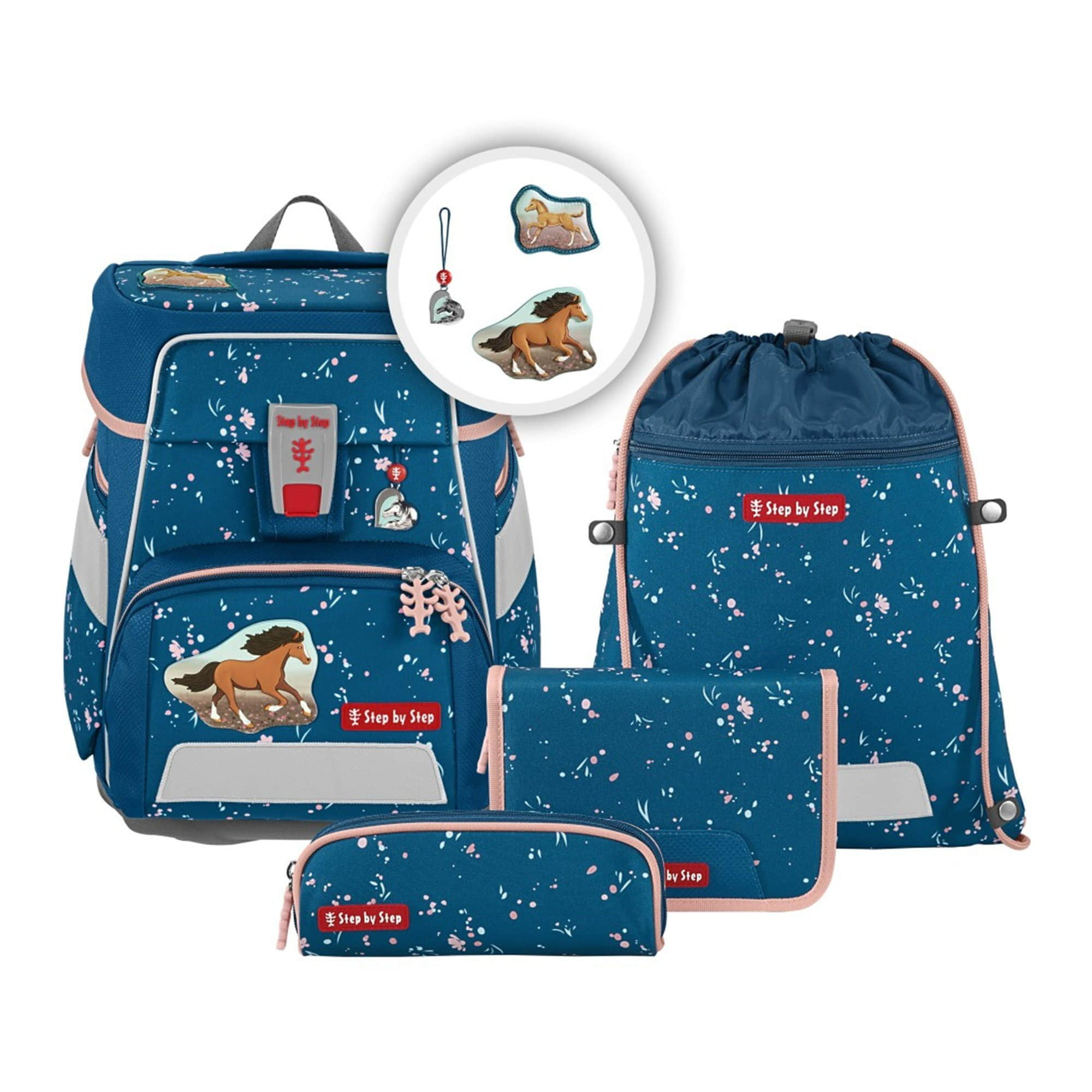 Spielzeug Step by Step Step by Step Schulranzen SPACE, 5-teilig (5-tlg) Wild Horse
