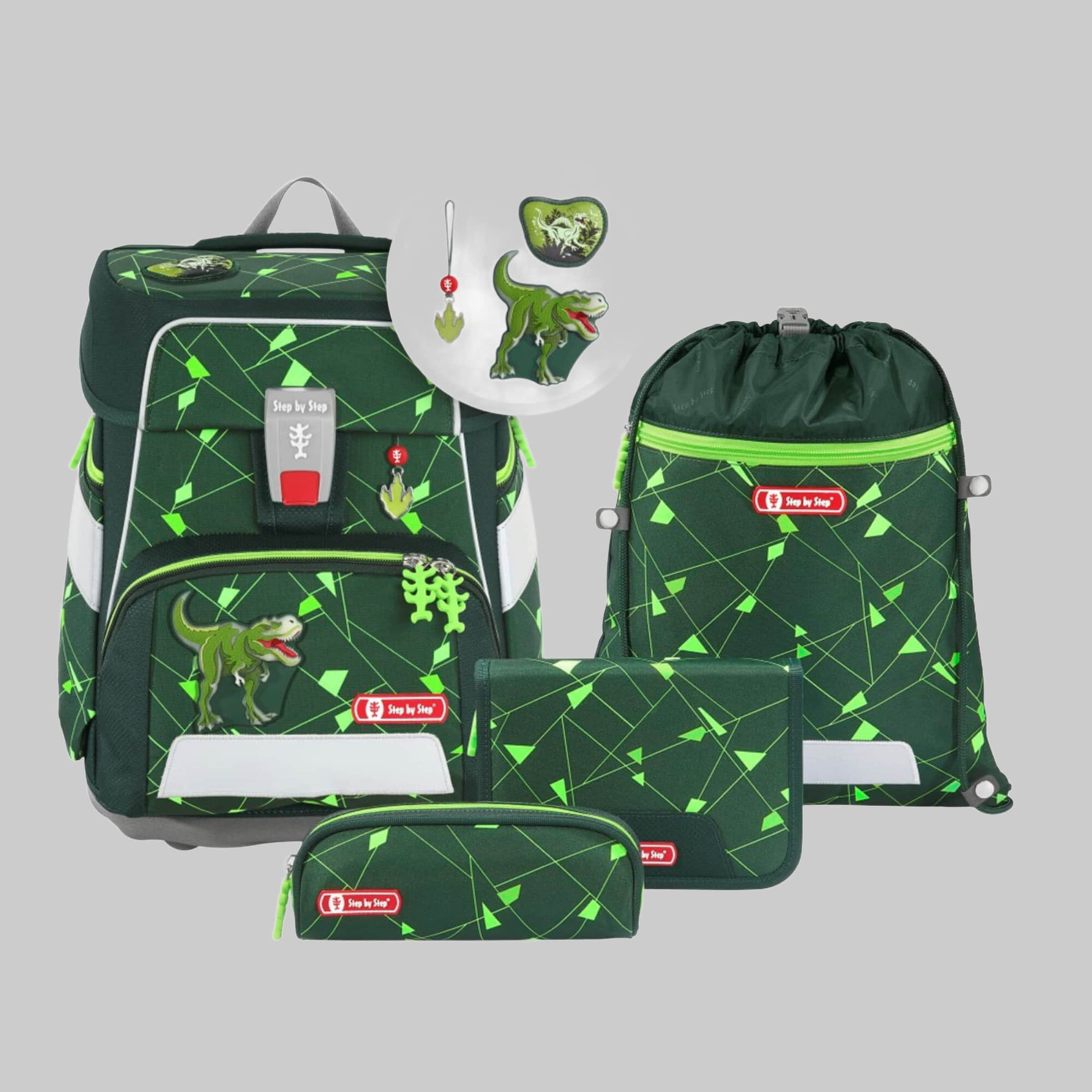 Step by Step Step by Step Schulranzen SPACE, 5-teilig (5-tlg) Dino Night Spielzeug