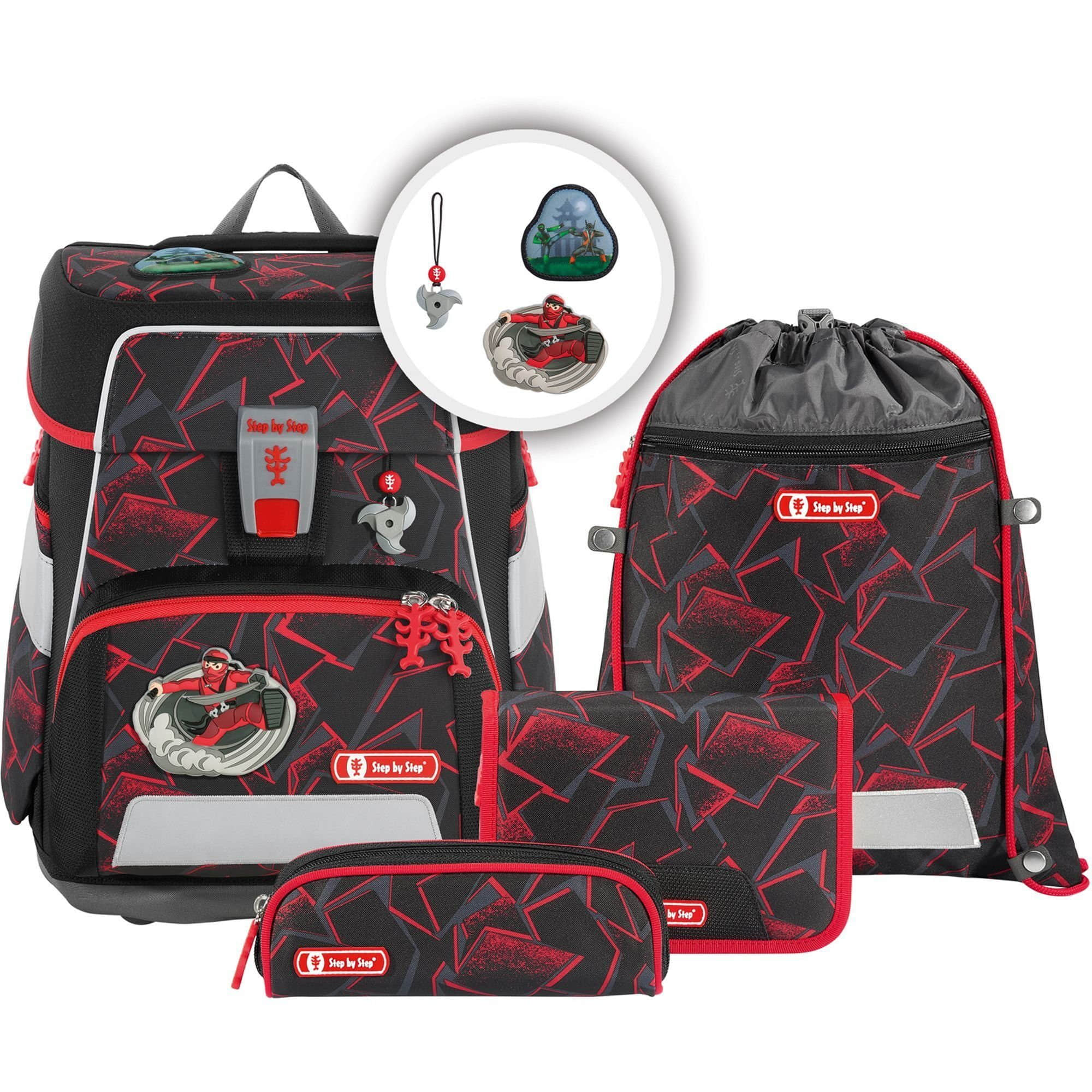 Step by Step Space School Bag Set (5-Piece) - Grows with Your Child! Ninja Yuma Spielzeug Step by Step