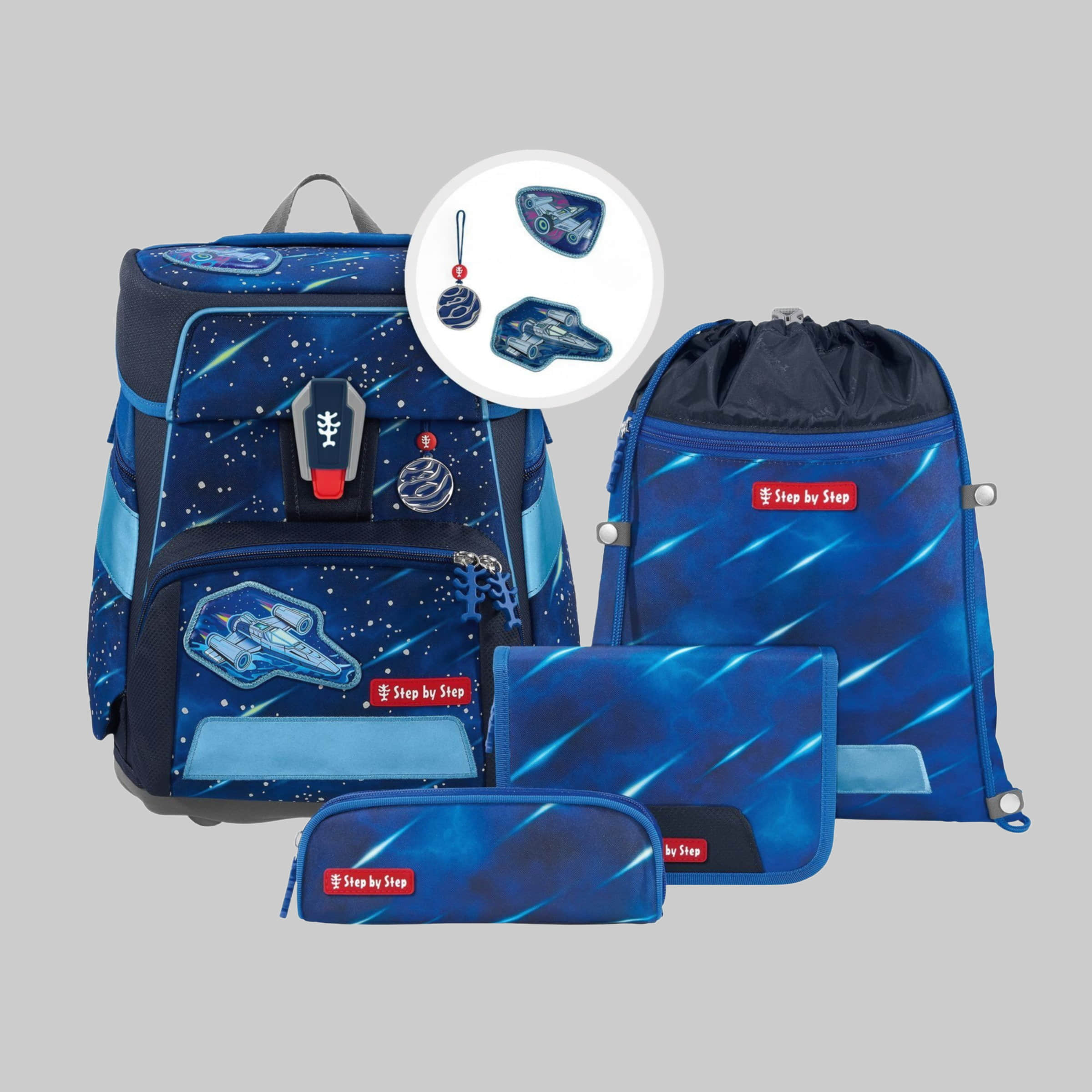 Spielzeug Step by Step Step by Step Space School Bag Set (5-Piece) - Grows with Your Child! Star Shutt