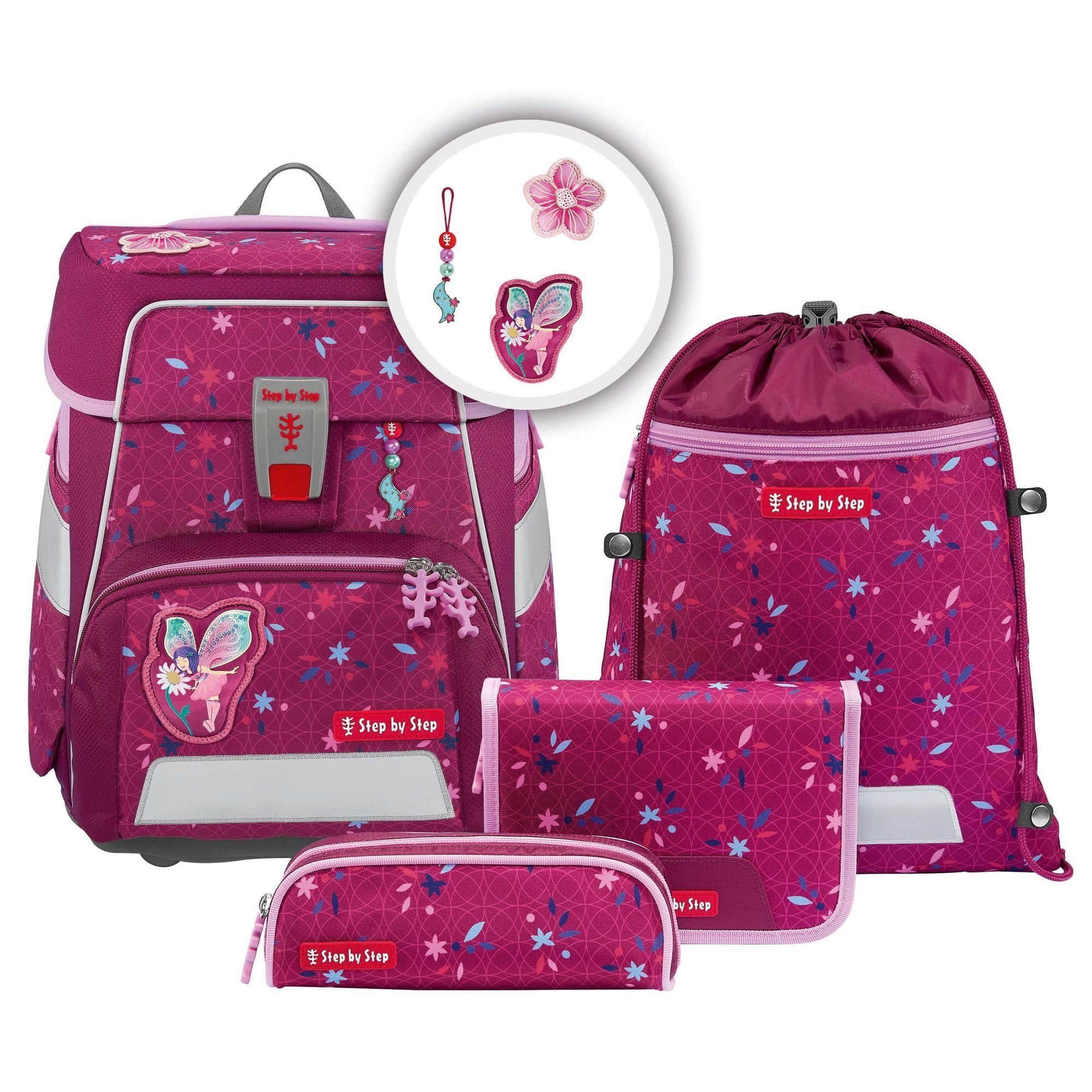 Step by Step Space School Bag Set (5-Piece) - Grows with Your Child! Fairy Freya Spielzeug Step by Step