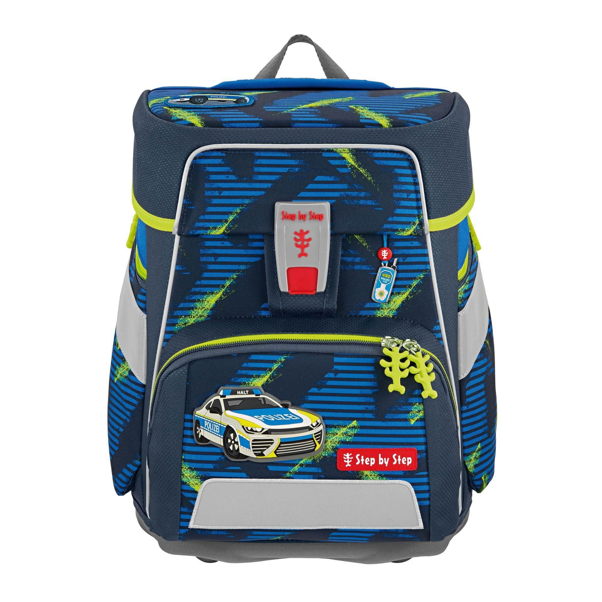 Step by Step Space School Bag Set (5-Piece) - Grows with Your Child! Police Car Step by Step Spielzeug