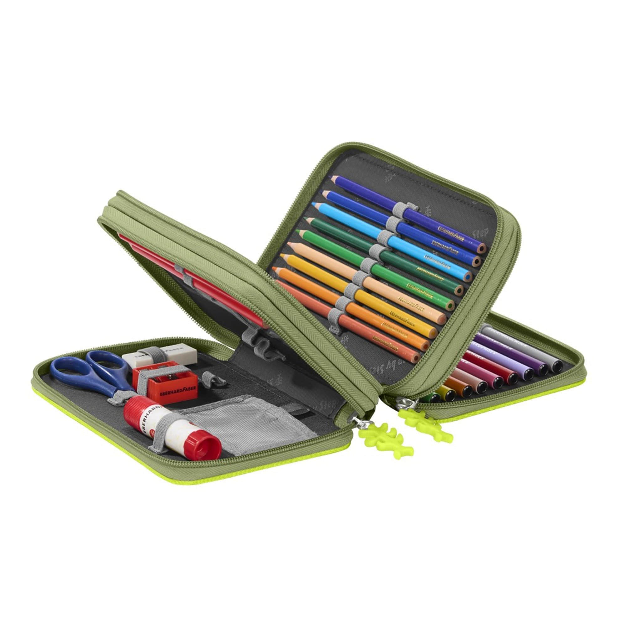 Step by Step Step by Step XXL Pencil Case - 43-Piece Art Supply Set Dino Torex Ausstattung & Pflege
