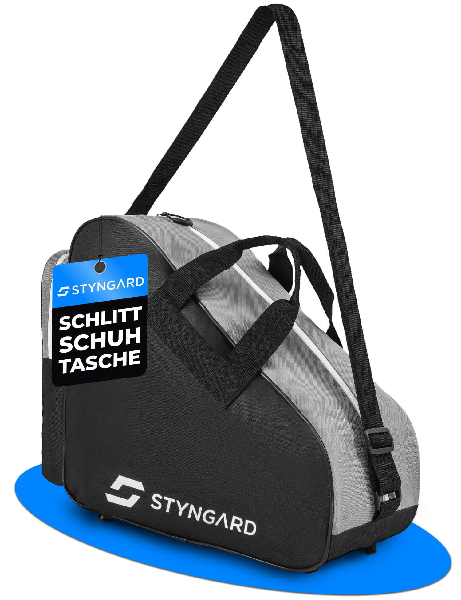 Sportaccessoires Styngard Styngard Montreal Sport Bag - Ice Skate & Inline Skate Bag | Men & Women Schwarz-We