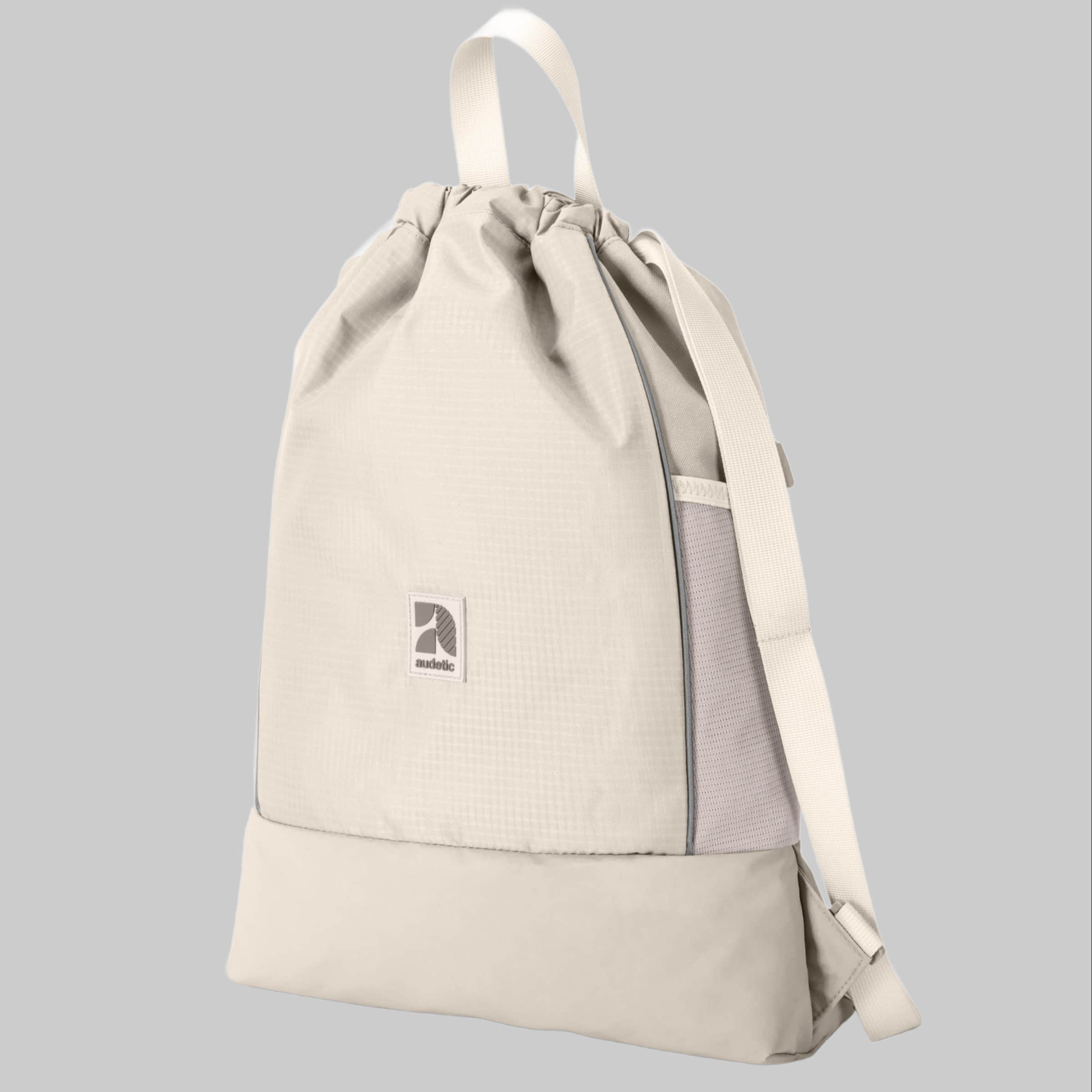 Audetic Spielzeug audetic Turnbeutel FIT: Recycled Gym Bag for Kids, Teens & Adults Sand