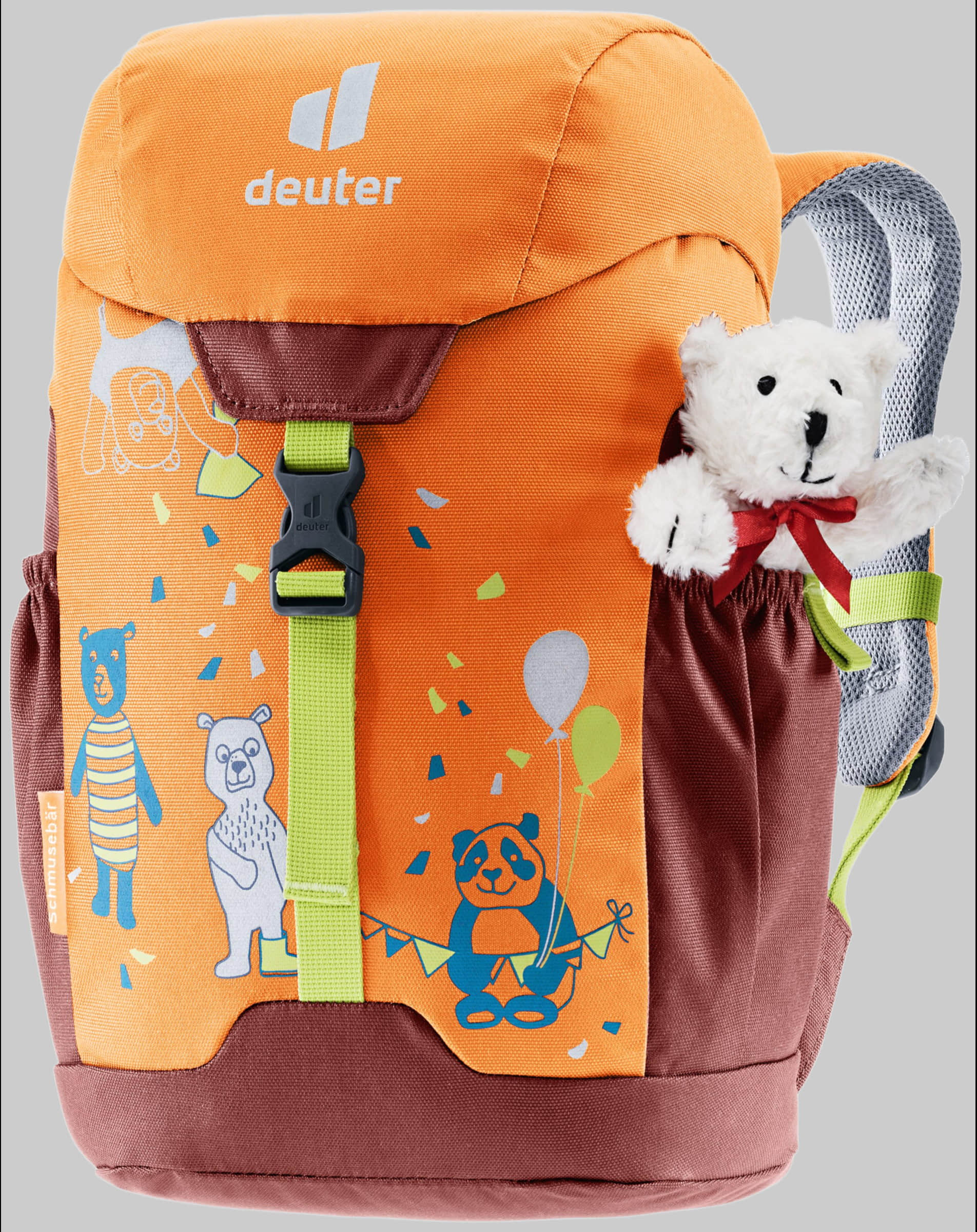 deuter Schmusebär 8L Children's Backpack with Teddy Bear Design mandarine- Spielzeug deuter